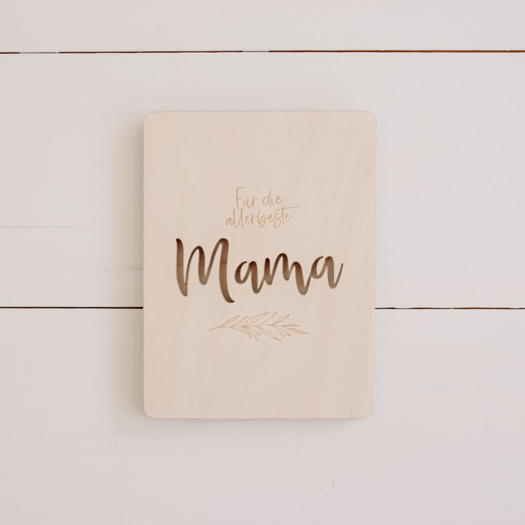 Holzkarte | Allerbeste Mama