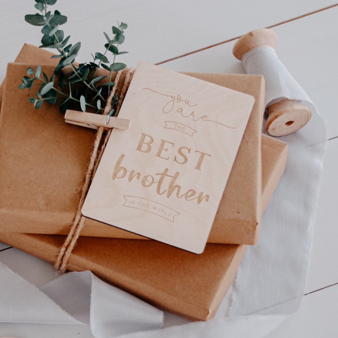 Holzkarte | Best Brother