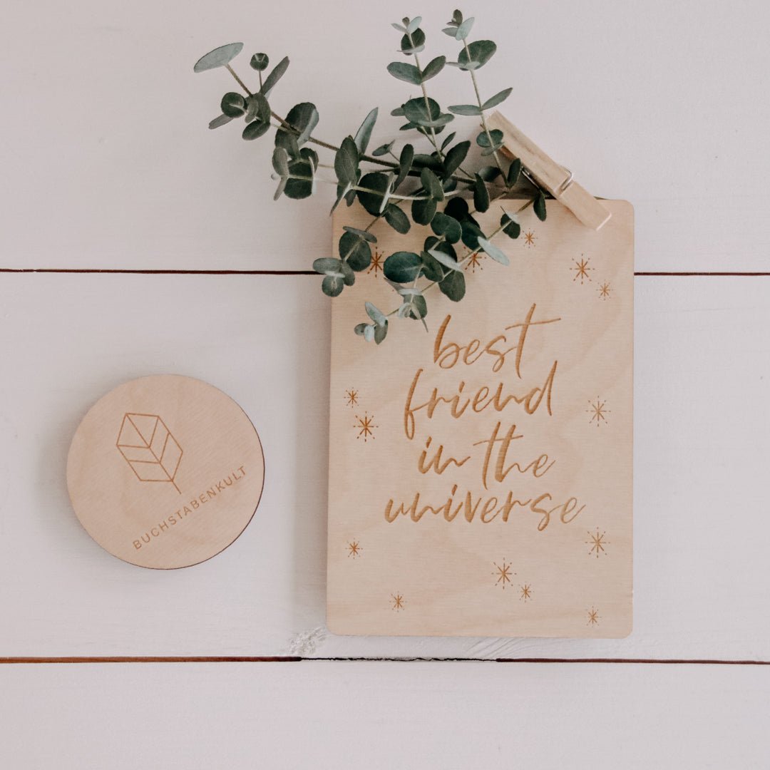 Holzkarte | Best Friend