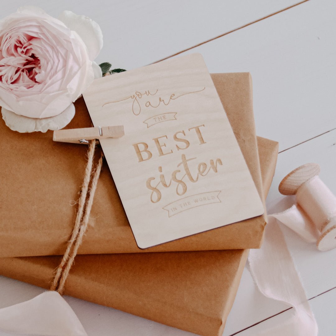 Holzkarte | Best Sister