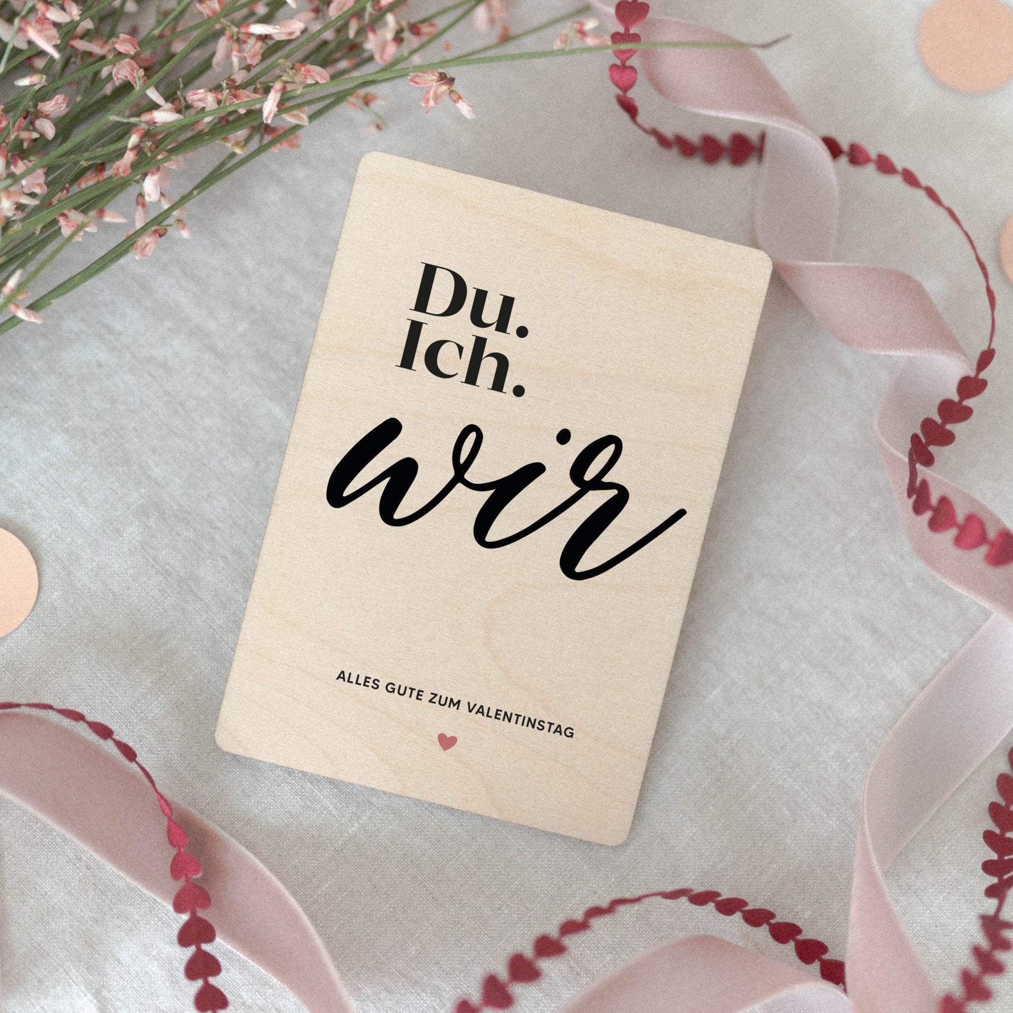 Holzkarte | Du. Ich. Wir.