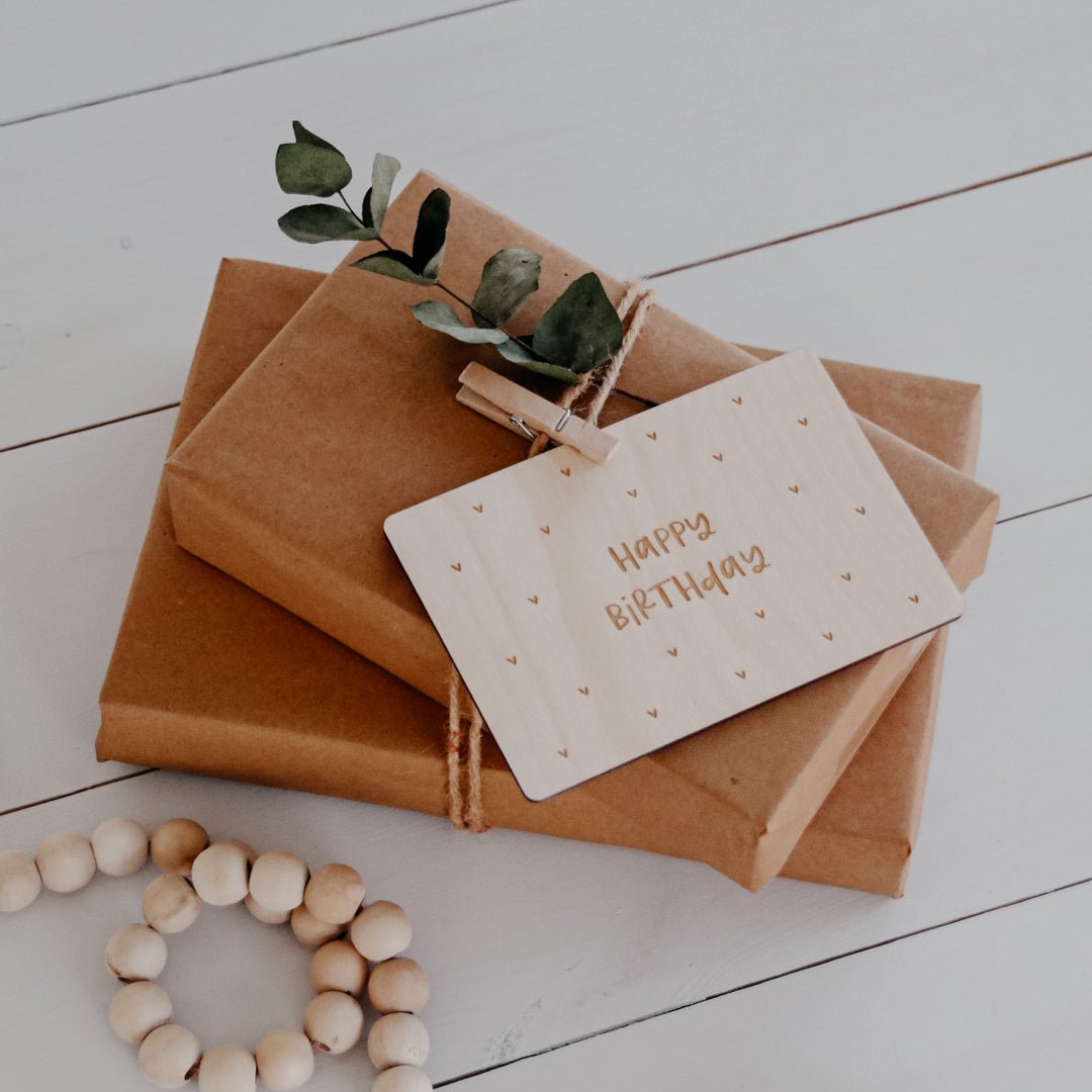 Holzkarte | Hearty Birthday
