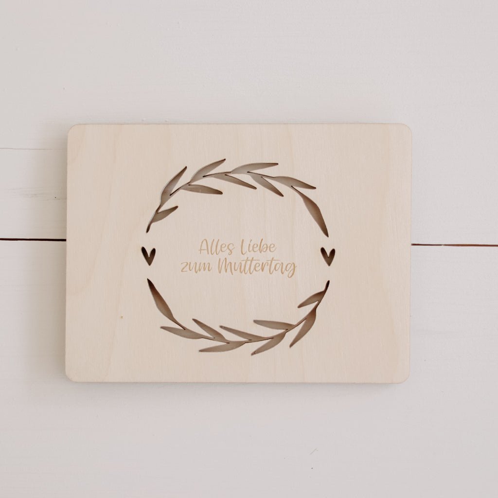 Holzkarte | Kranzliebe
