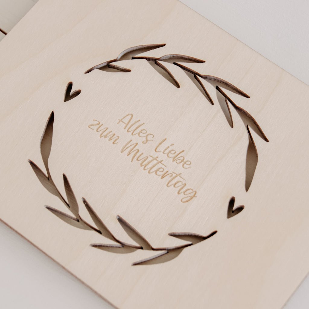 Holzkarte | Kranzliebe