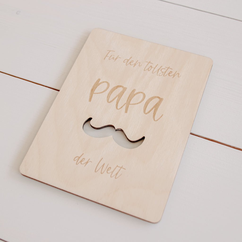 Holzkarte | Tollster Papa