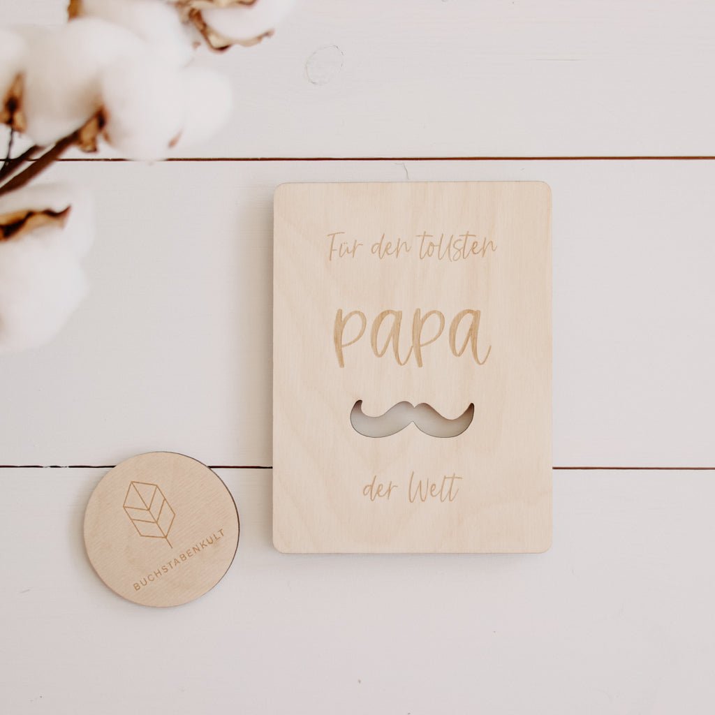 Holzkarte | Tollster Papa