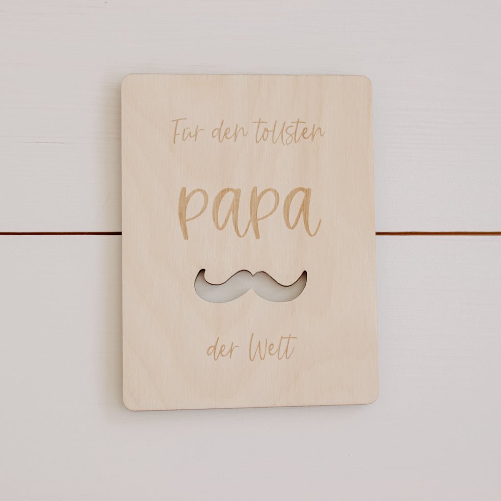 Holzkarte | Tollster Papa