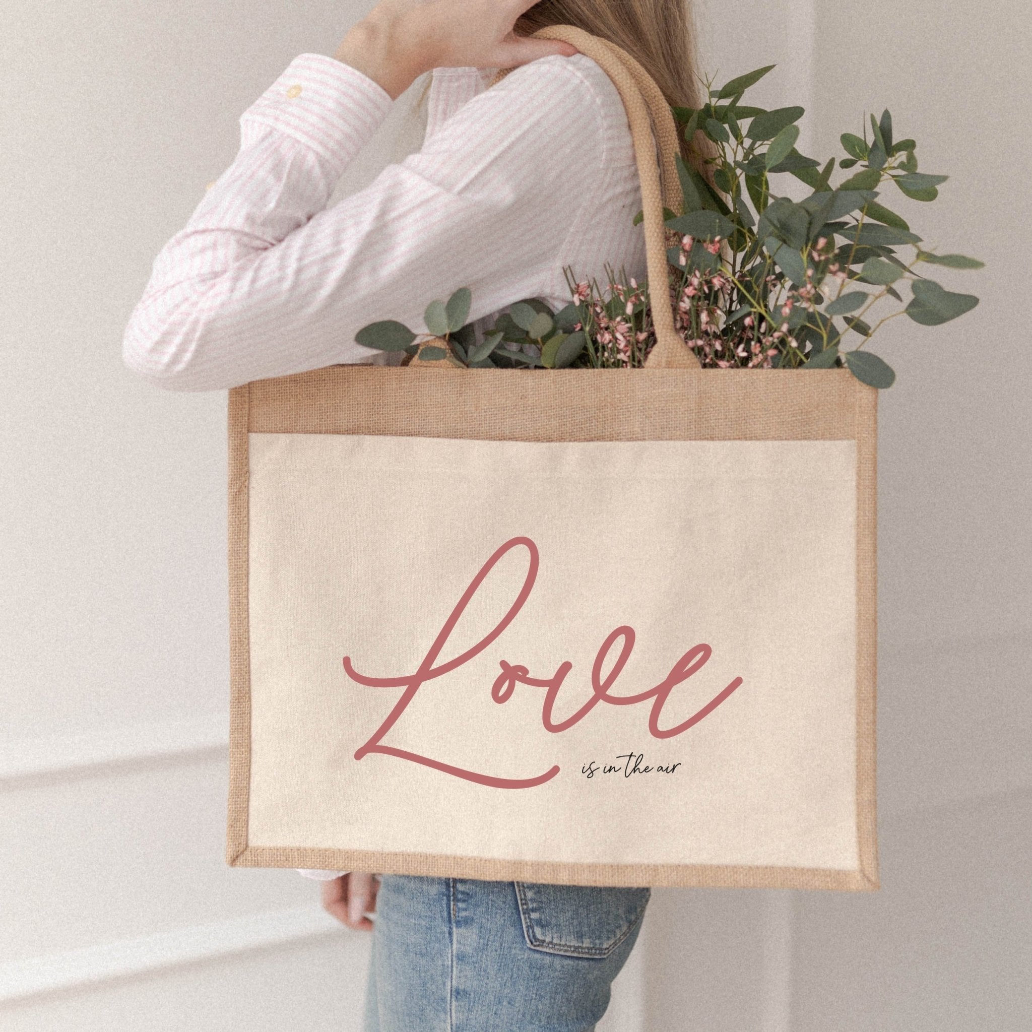 Jutetasche | Love in the air