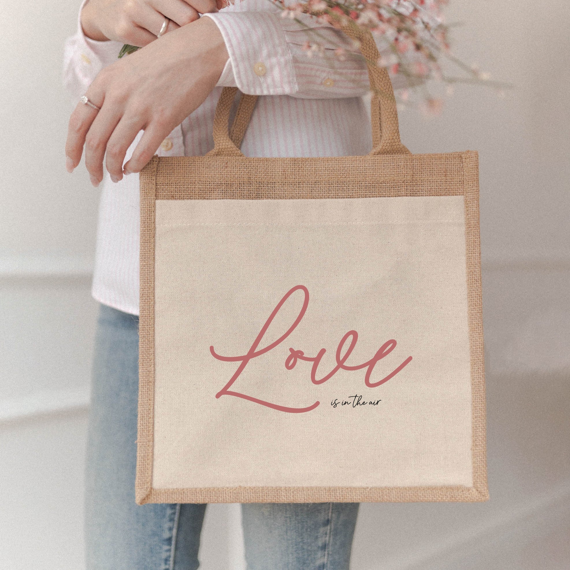 Jutetasche | Love in the air