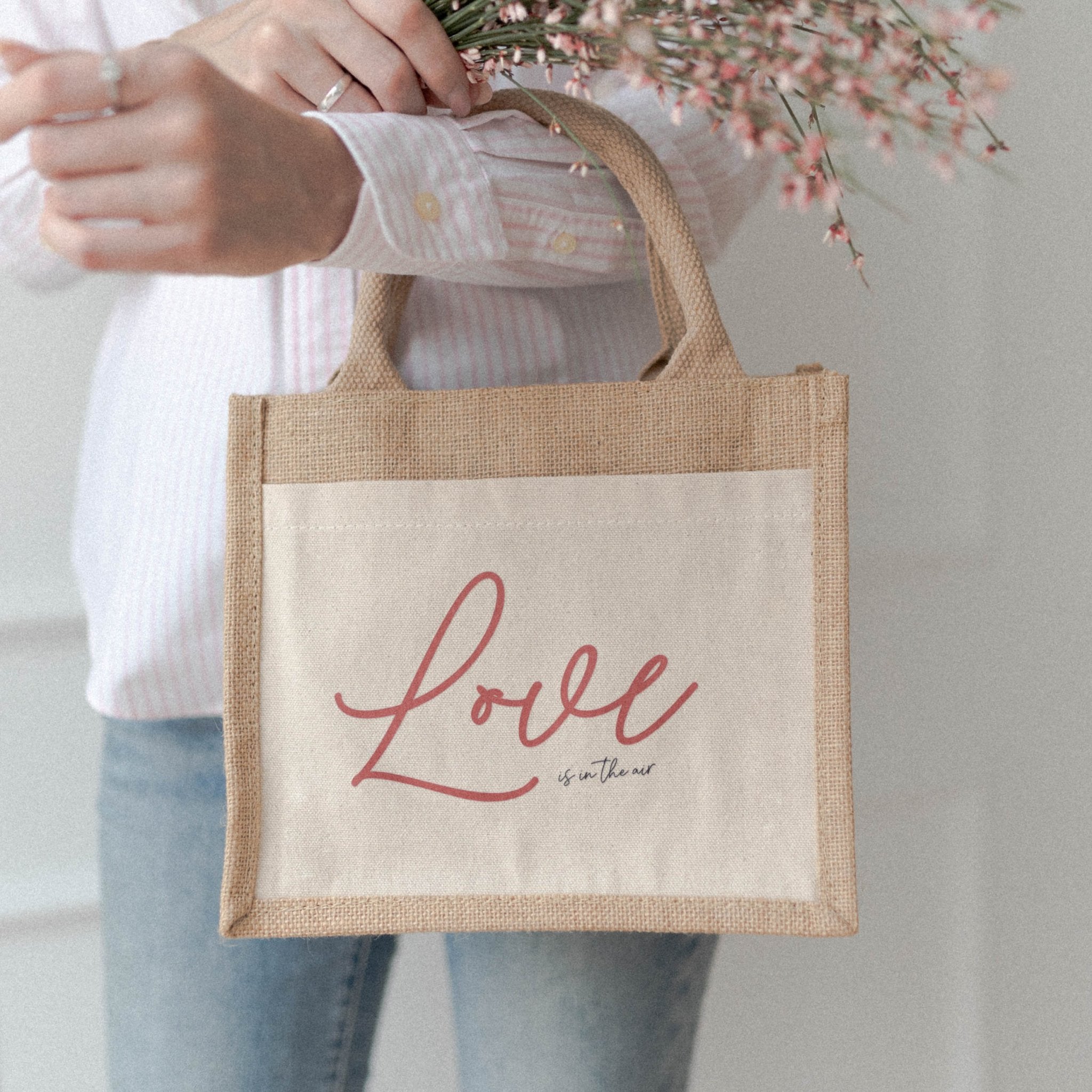 Jutetasche | Love in the air