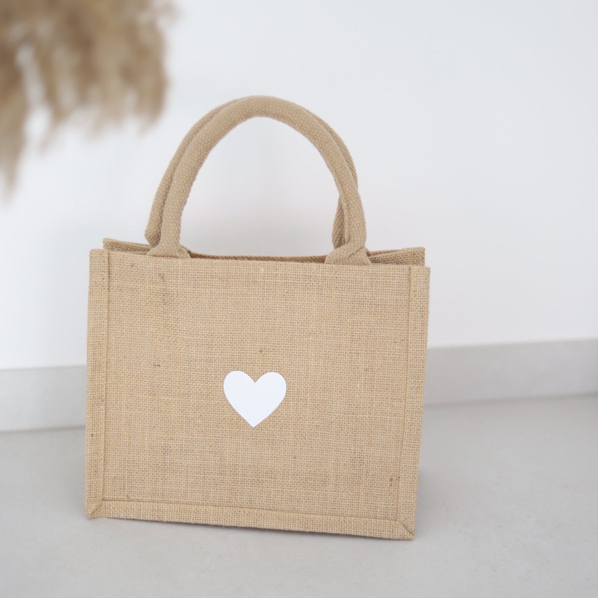 Jutetasche Natur | Herz