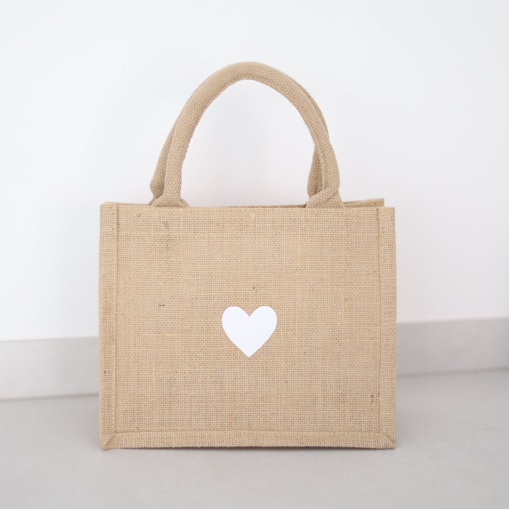 Jutetasche Natur | Herz