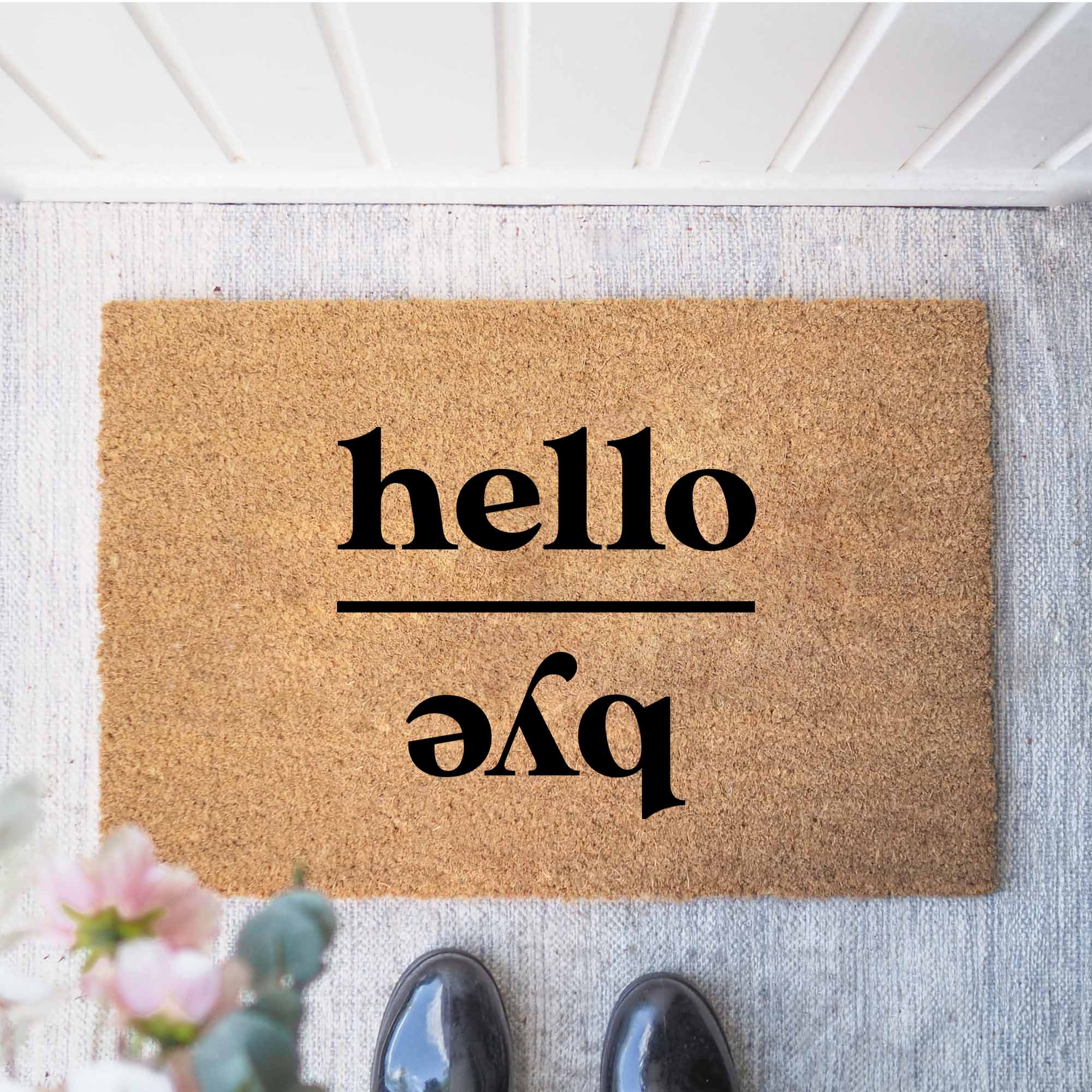 Kokos Fußmatte | Hello - Bye