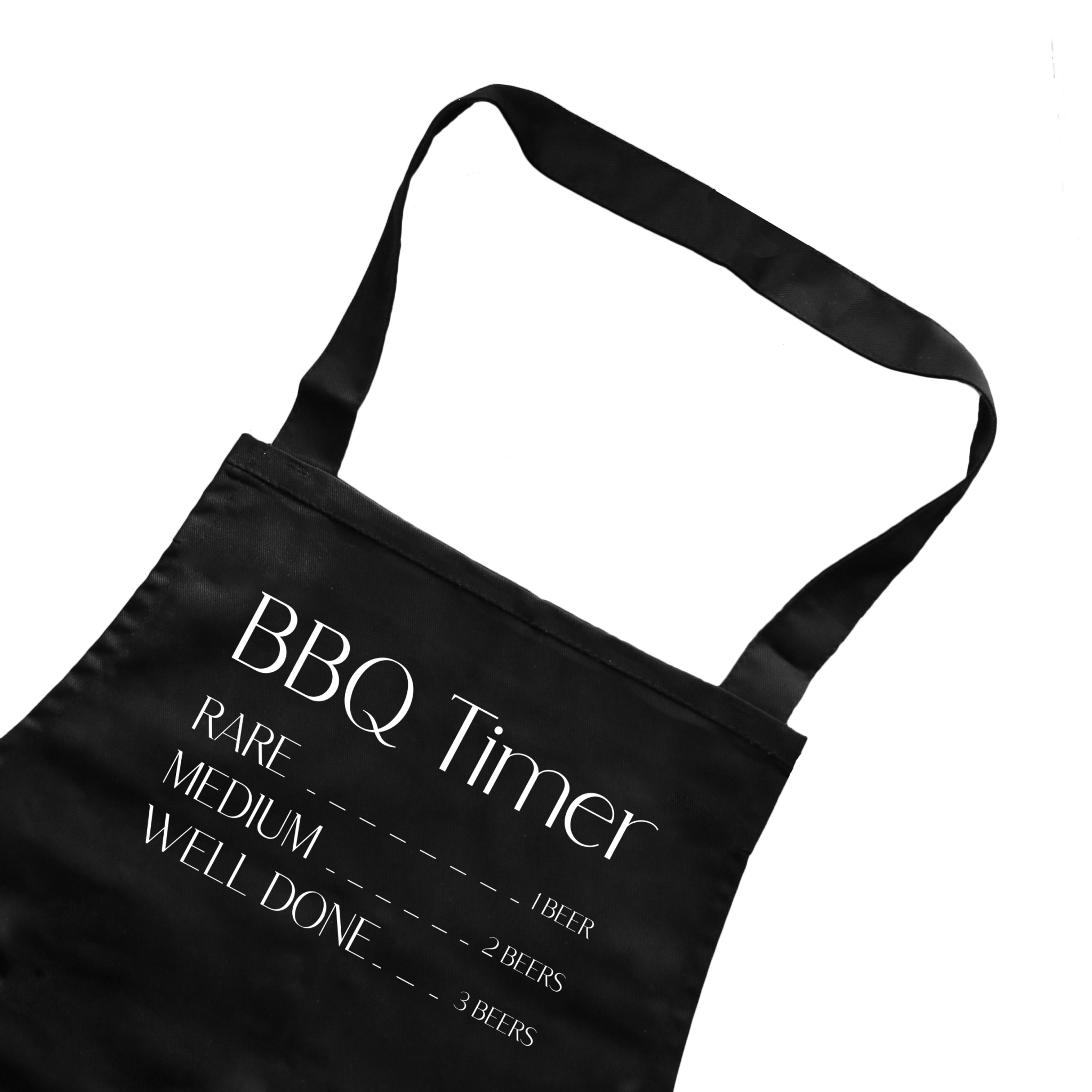 Küchenschürze SCHWARZ | BBQ Timer