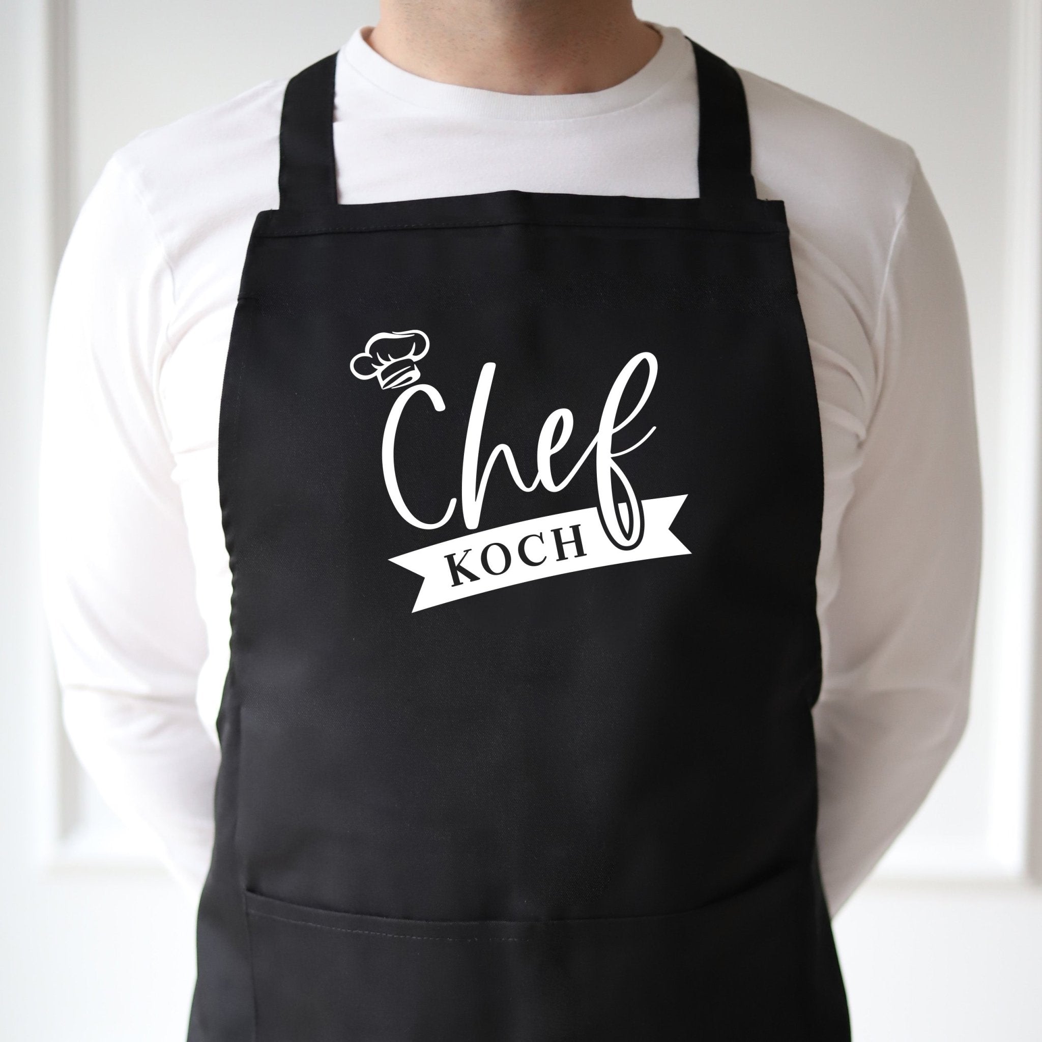 Küchenschürze SCHWARZ | Chefkoch