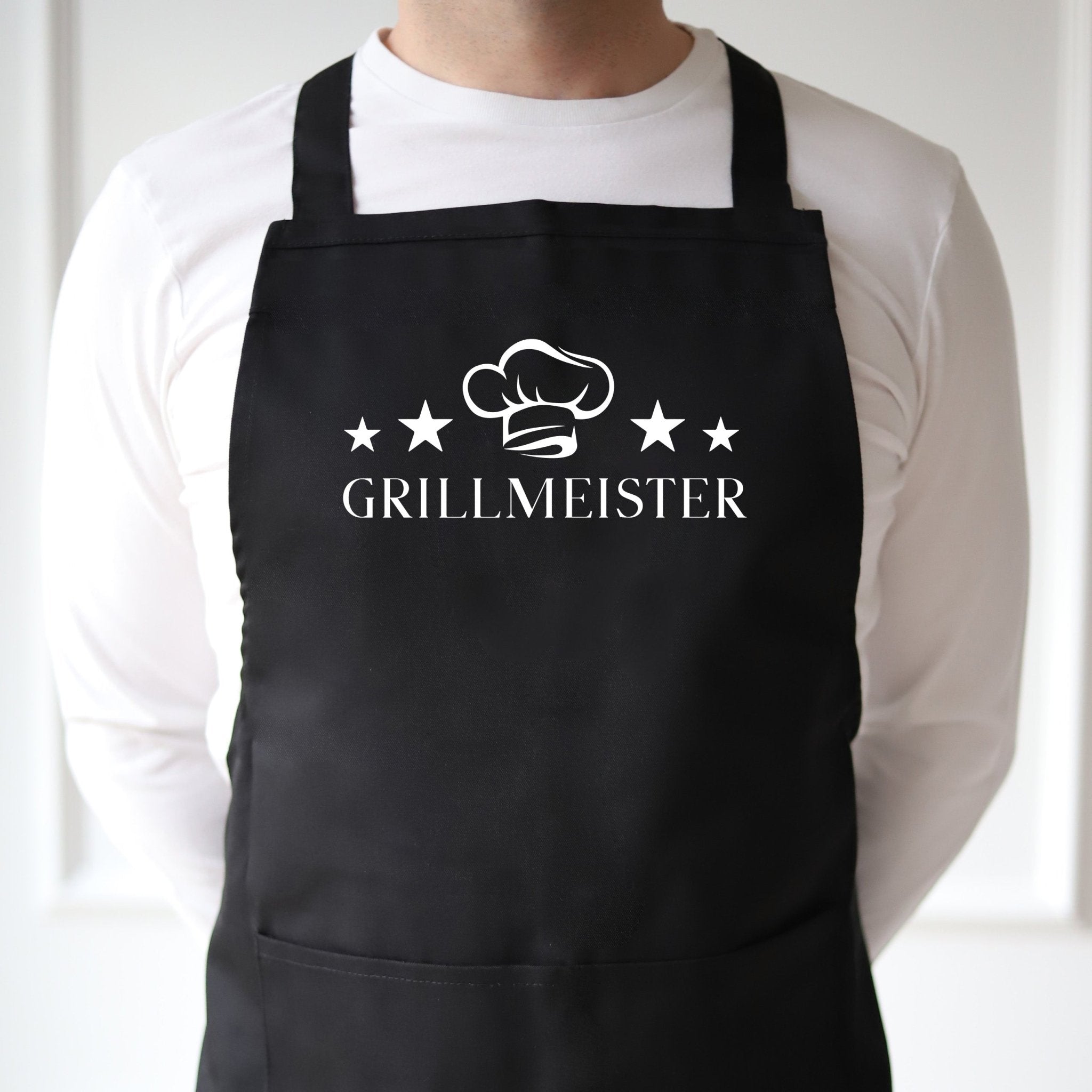 Küchenschürze SCHWARZ | Grillmeister