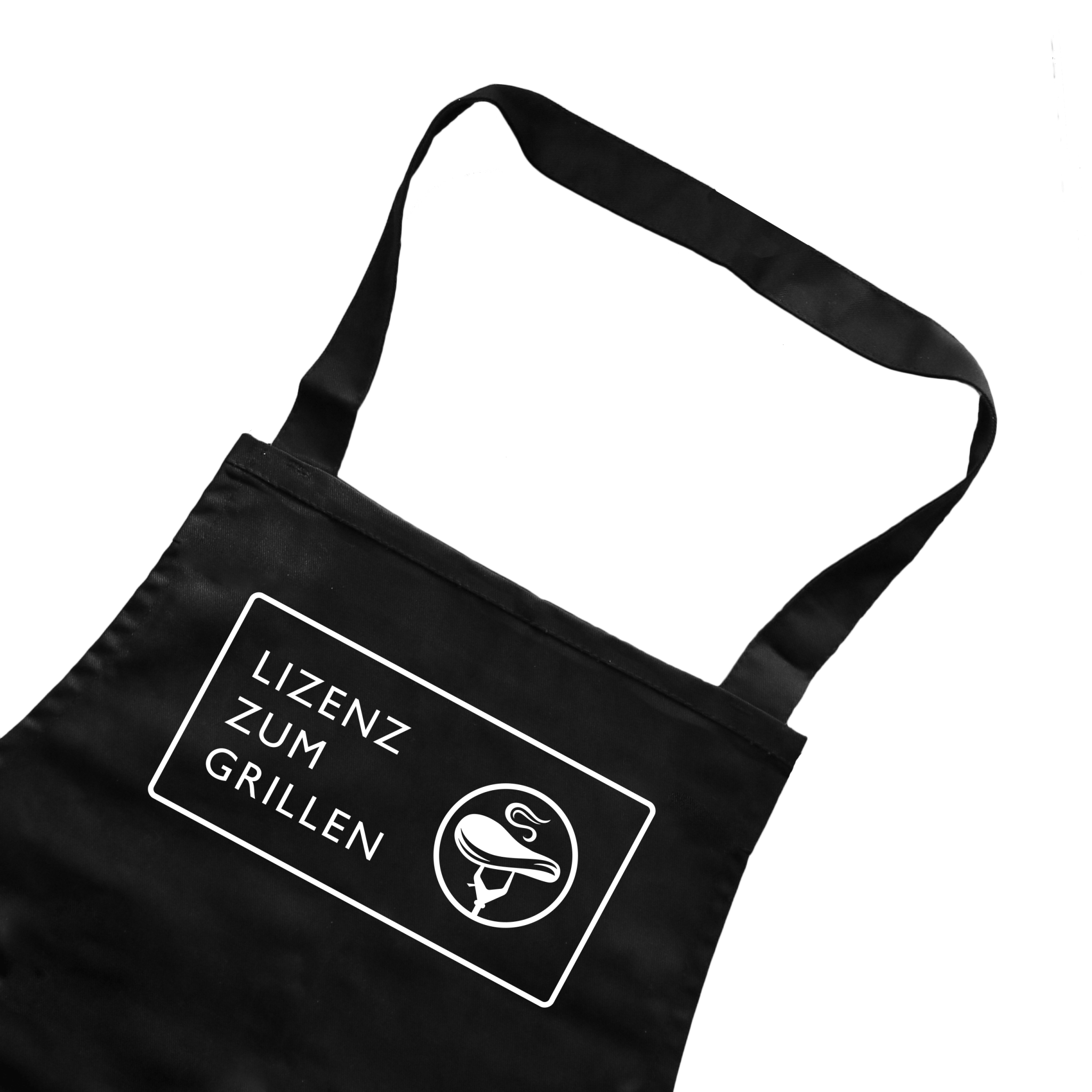 Küchenschürze SCHWARZ | Lizenz zum Grillen