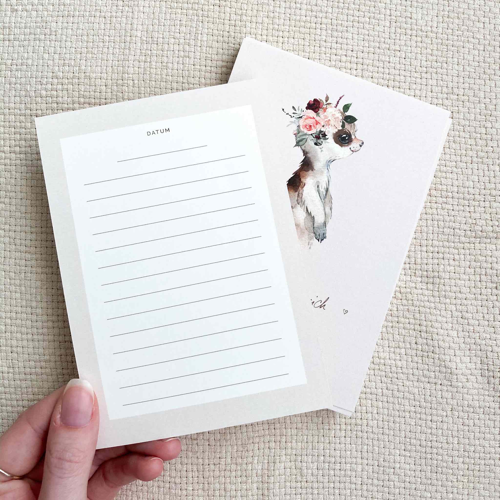 Meilensteinkarten - Rosy Animals