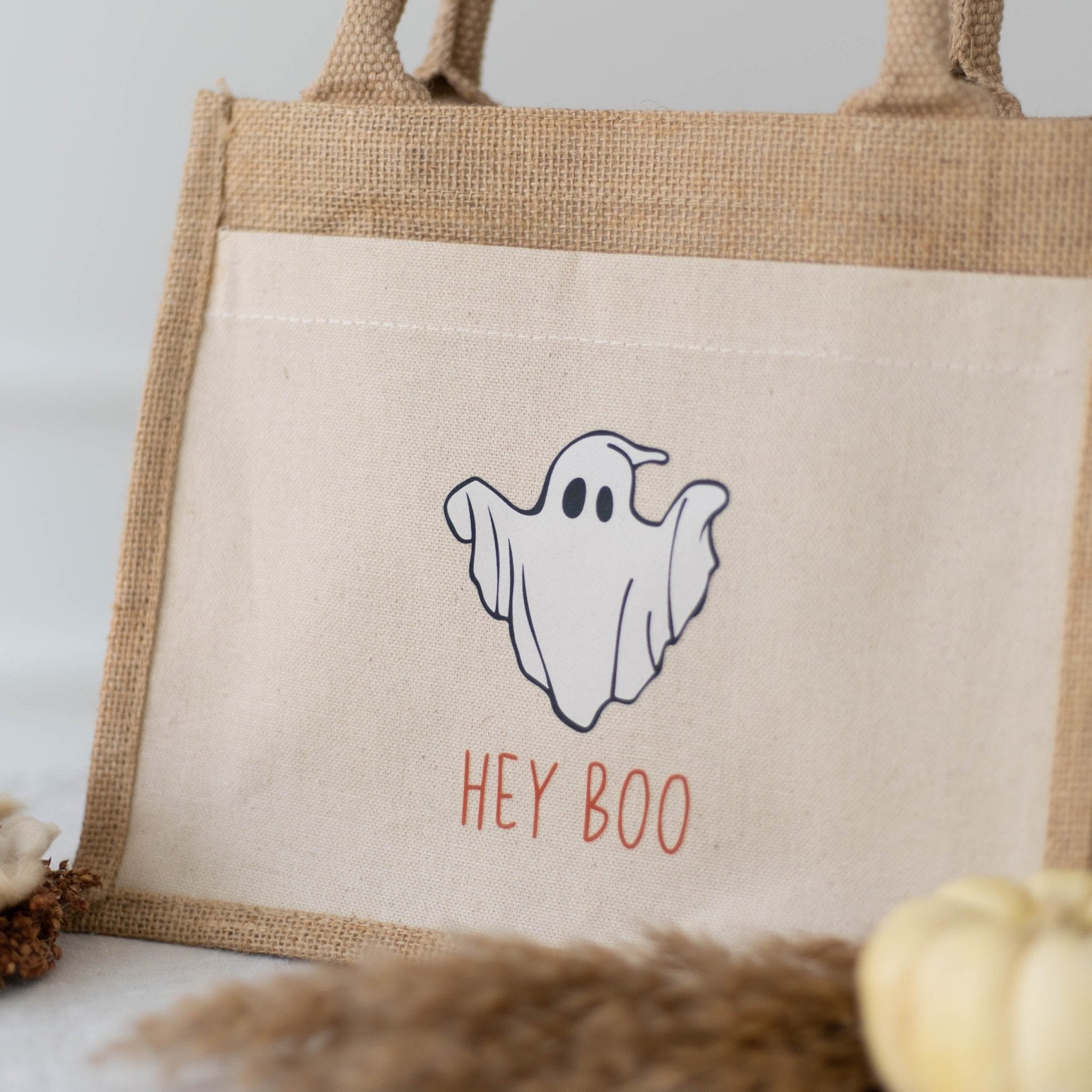 MINI Jutetasche | Halloween Hey Boo