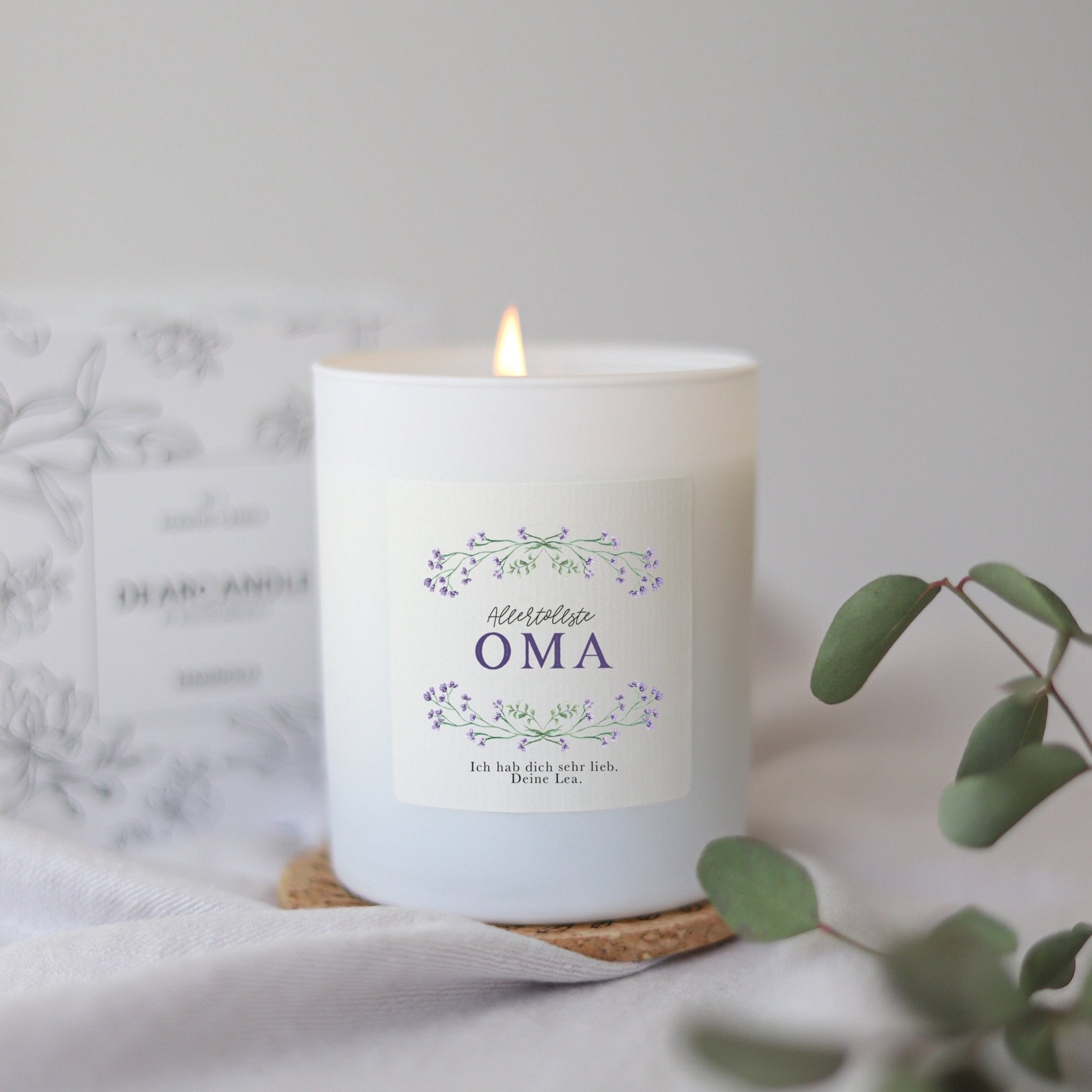 Kerze für Oma mit Name