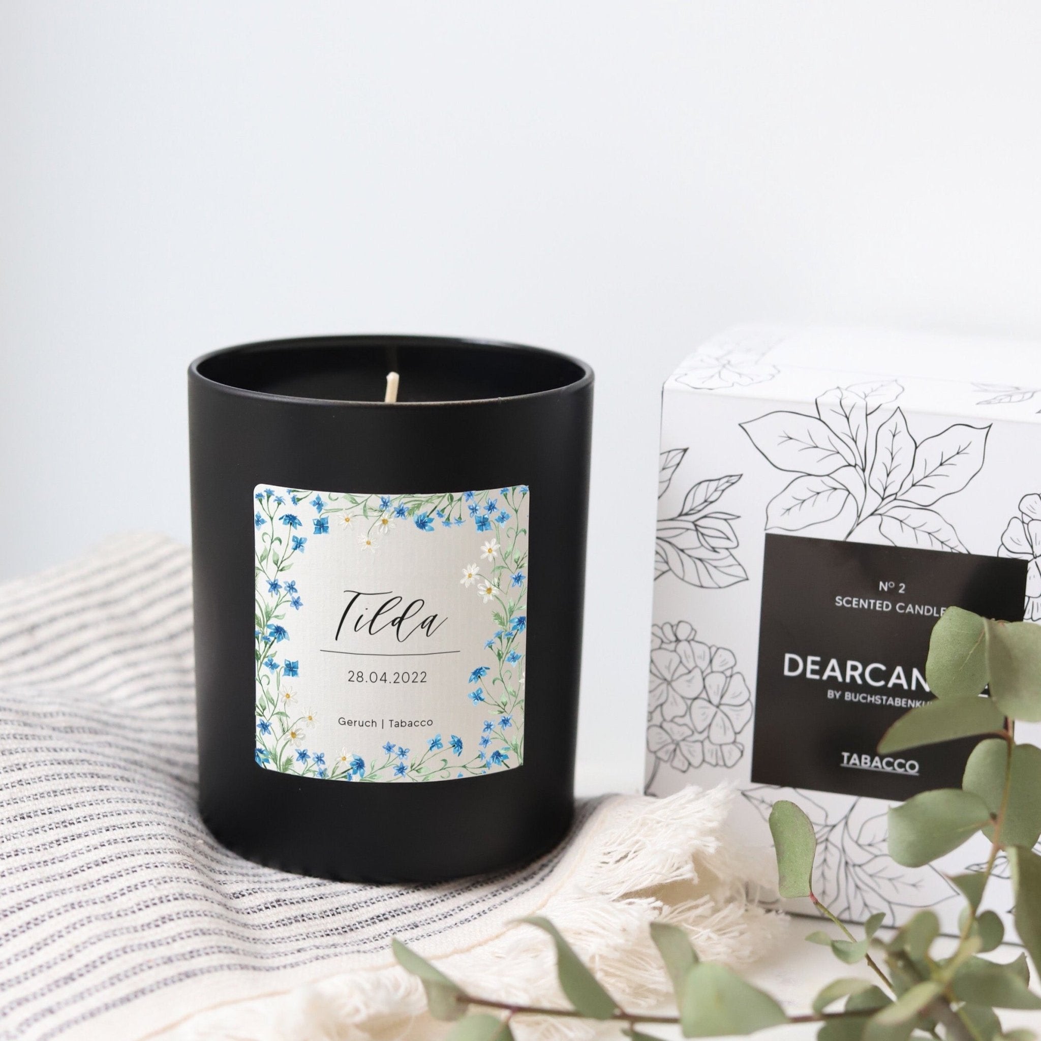 Kerze personalisiert Geburt