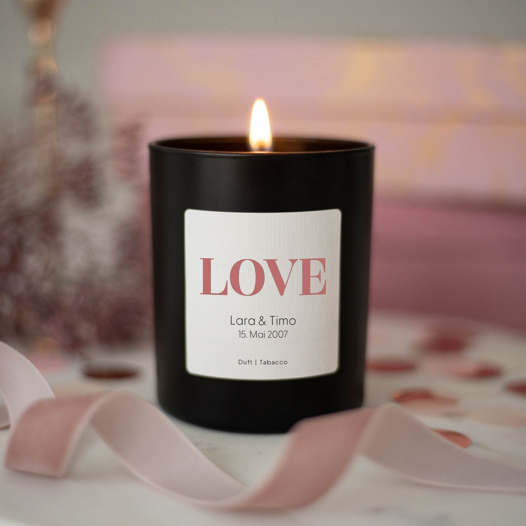Personalisierte Duftkerze | LOVE Paar