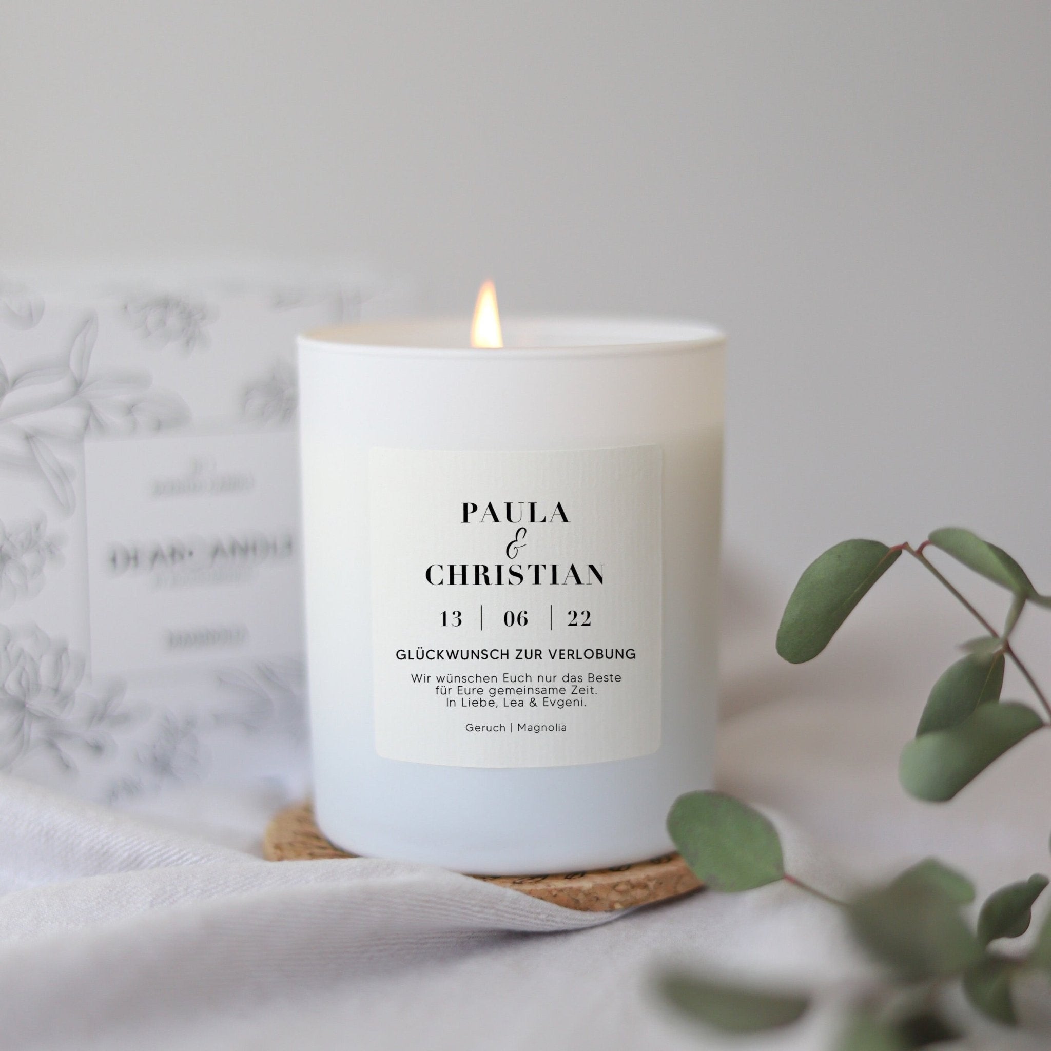 Personalisierte Duftkerze | Verlobung
