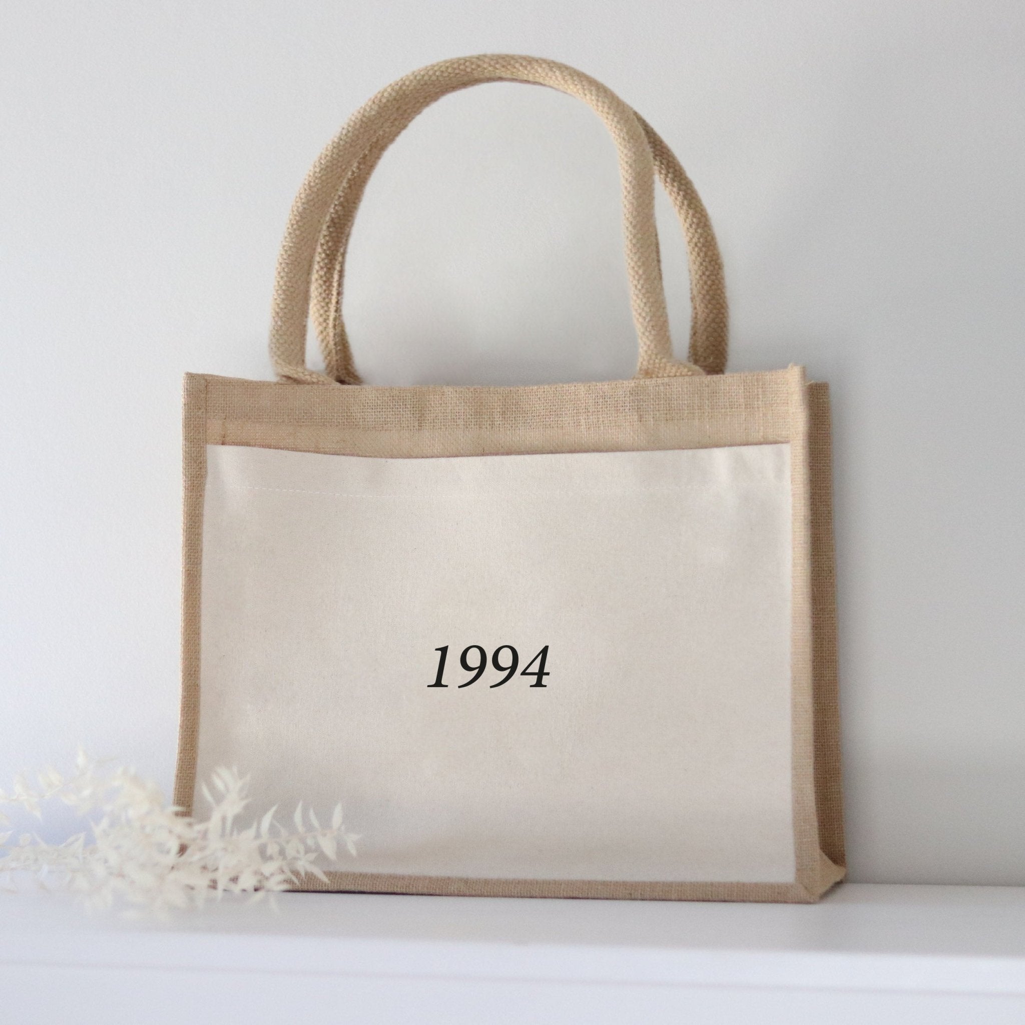 Personalisierte Jutetasche | Jahreszahl