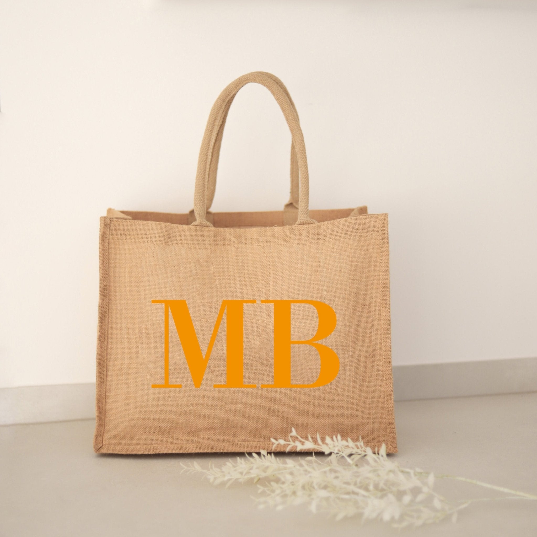 Personalisierte Jutetasche NATUR | Initialen