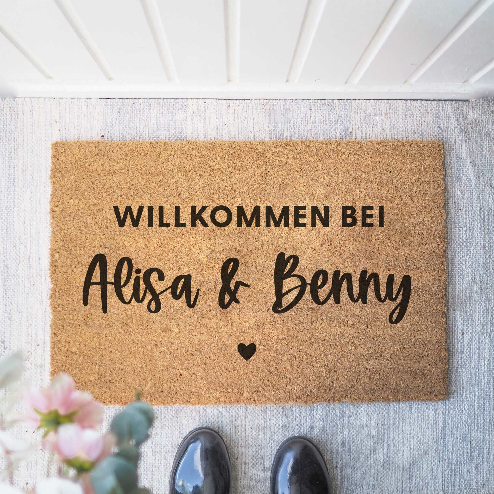 Personalisierte Kokos Fußmatte | Willkommen bei