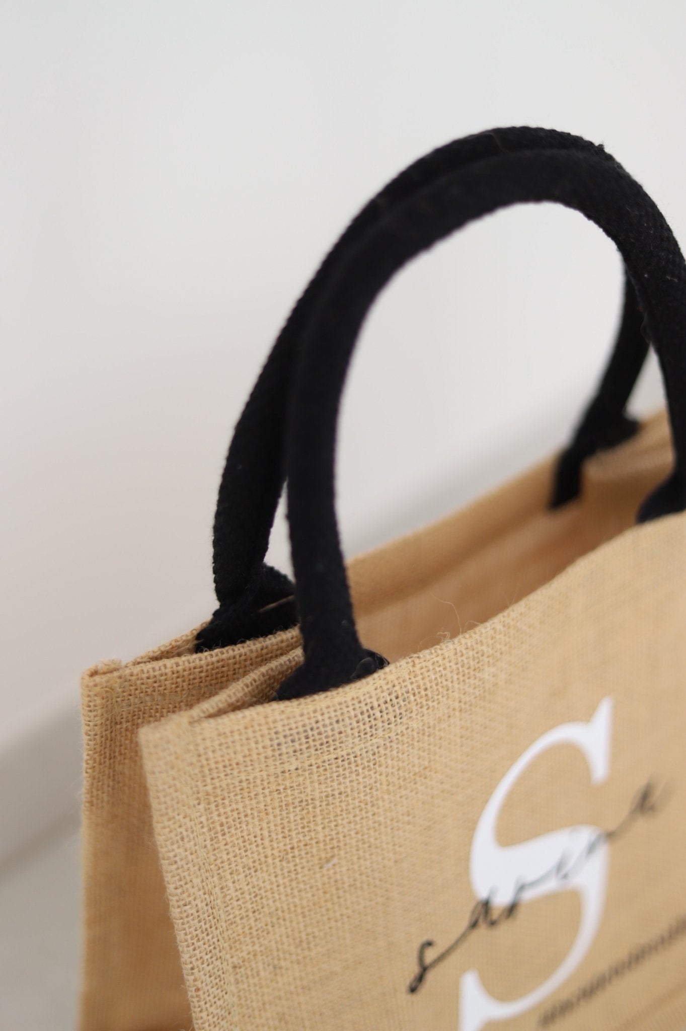 Personalisierte MINI Jutetasche NATUR | Initial Bridetobe