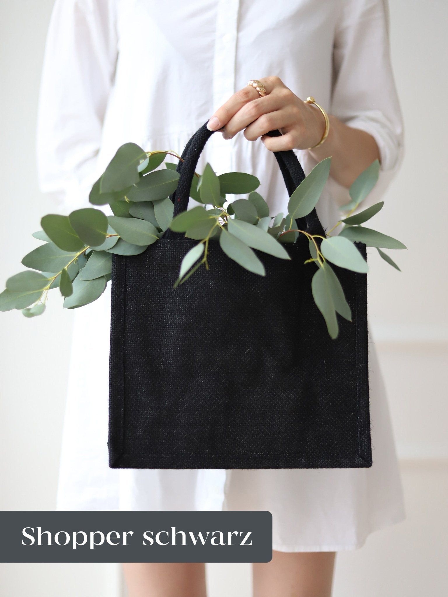 Personalisierte MINI Jutetasche NATUR | Initial Bridetobe