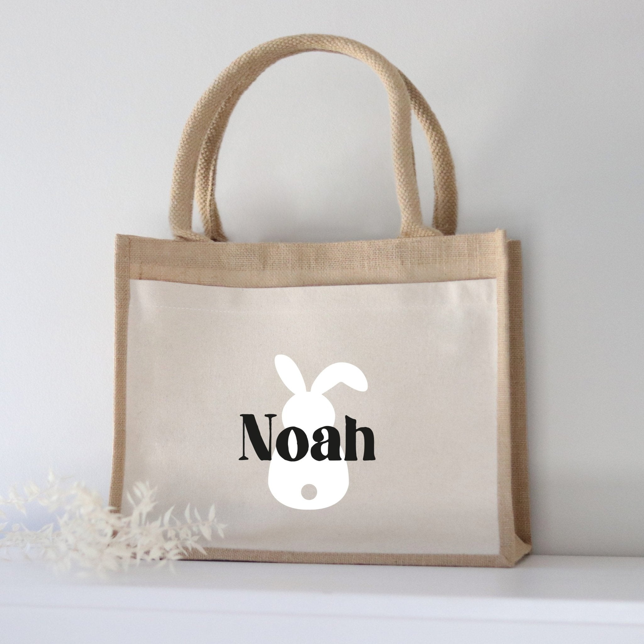 Personalisierte Ostertasche aus Jute