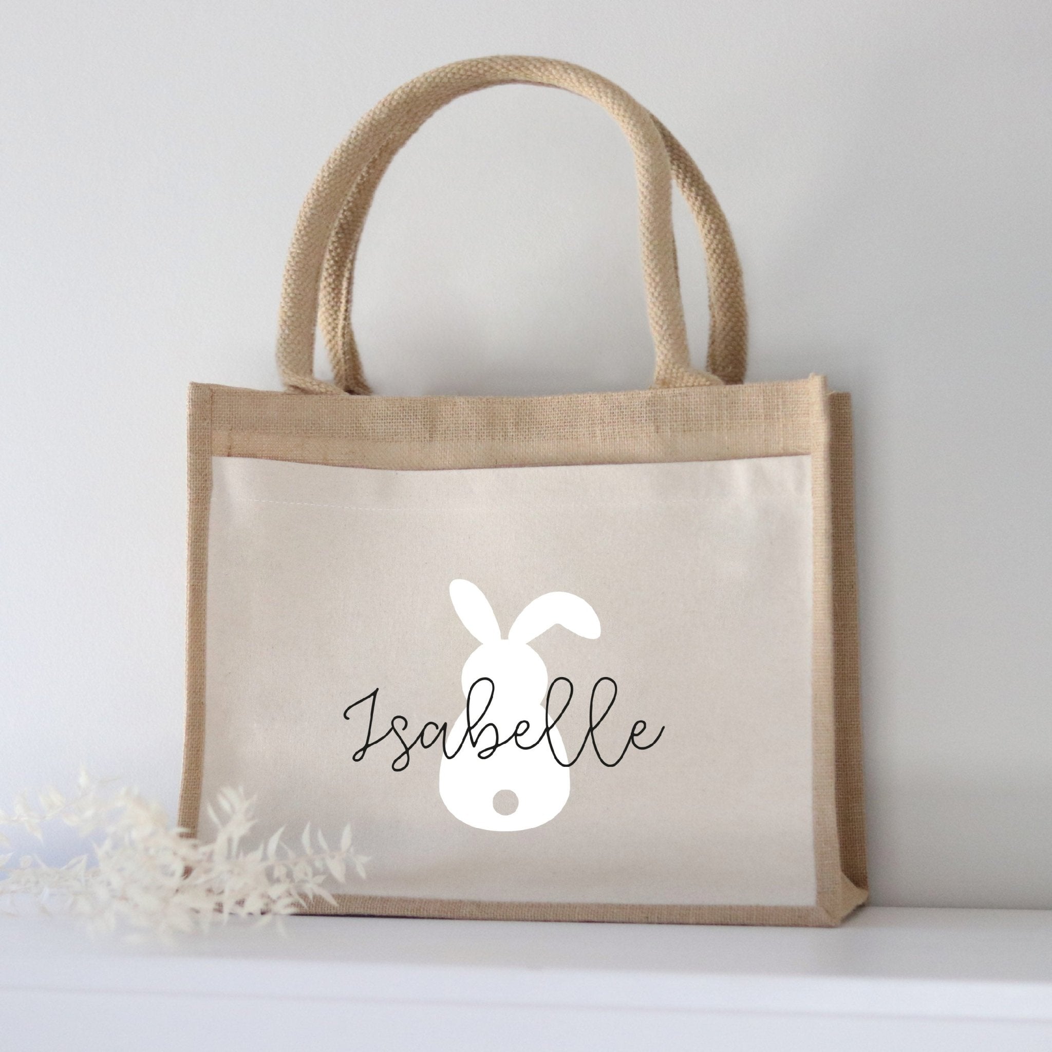 Personalisierte Ostertasche aus Jute