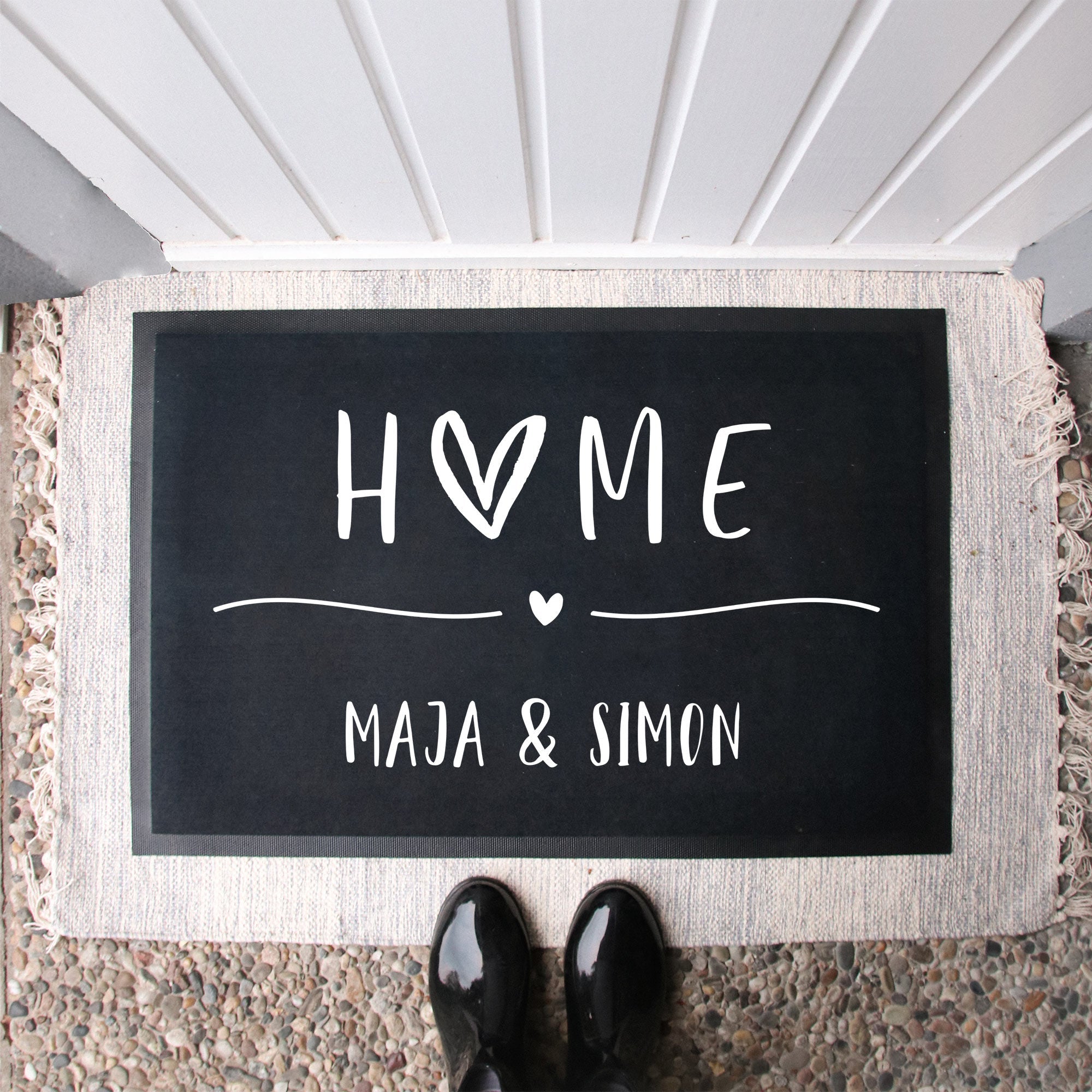 Personalisierte Stoff Fußmatte | Home