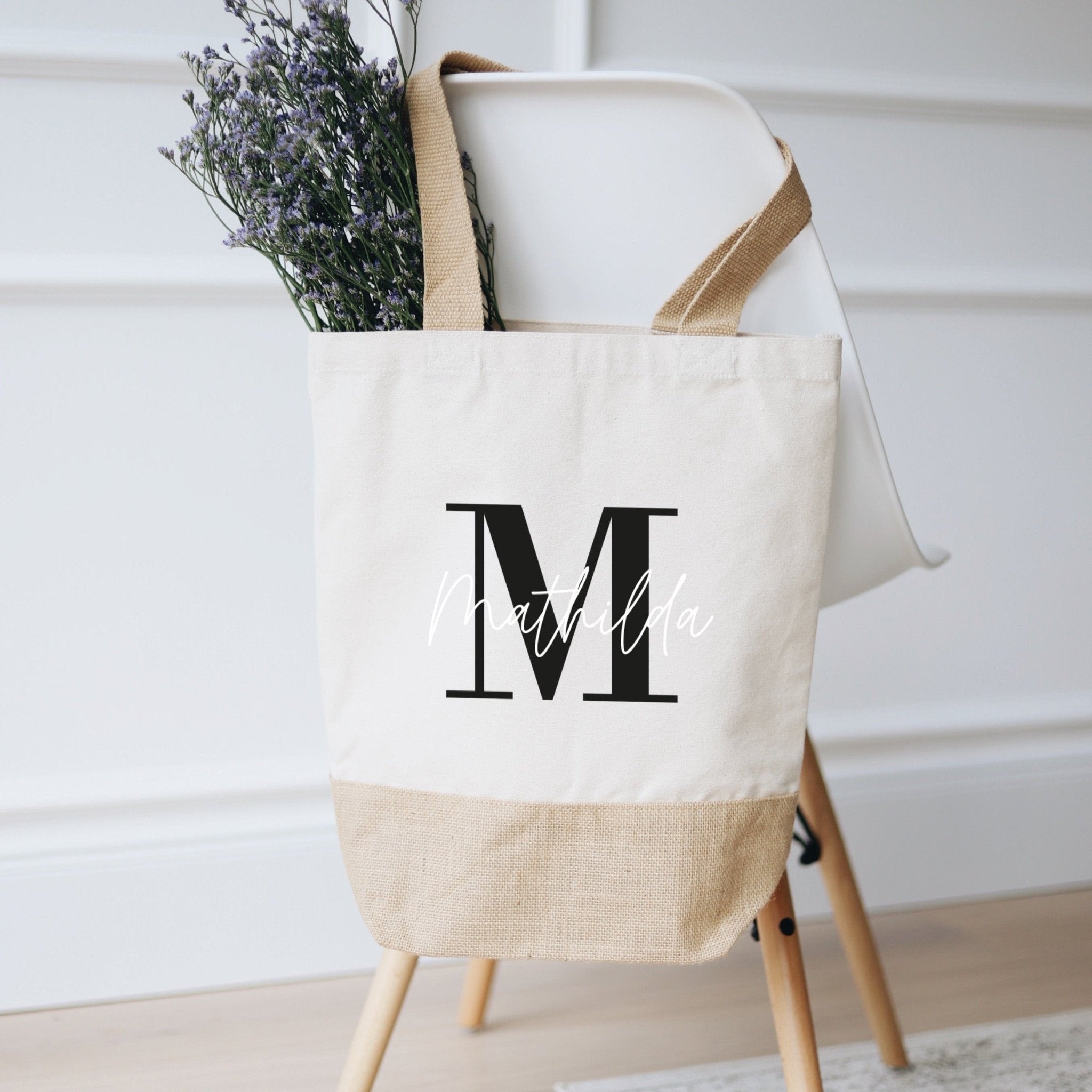 Personalisierte Tragetasche | Initial Name