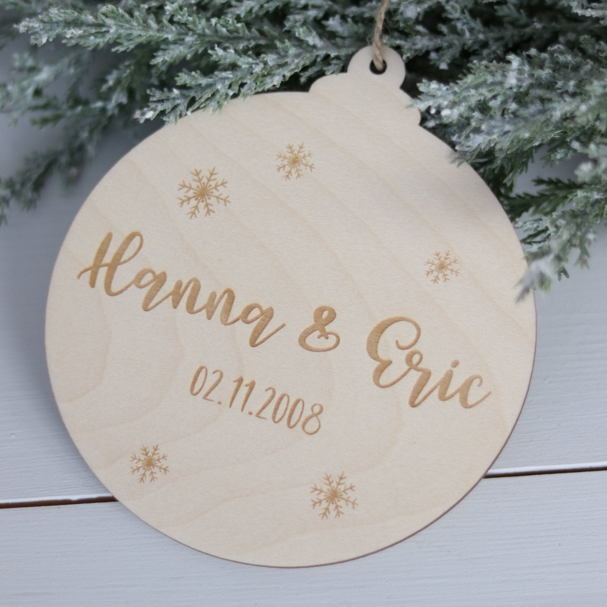 Personalisierte Weihnachtskugel | Namen