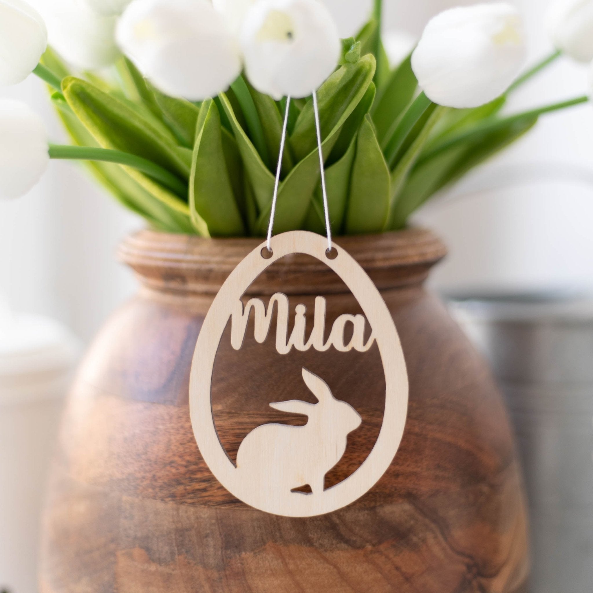 Personalisierter Anhänger Osterhase