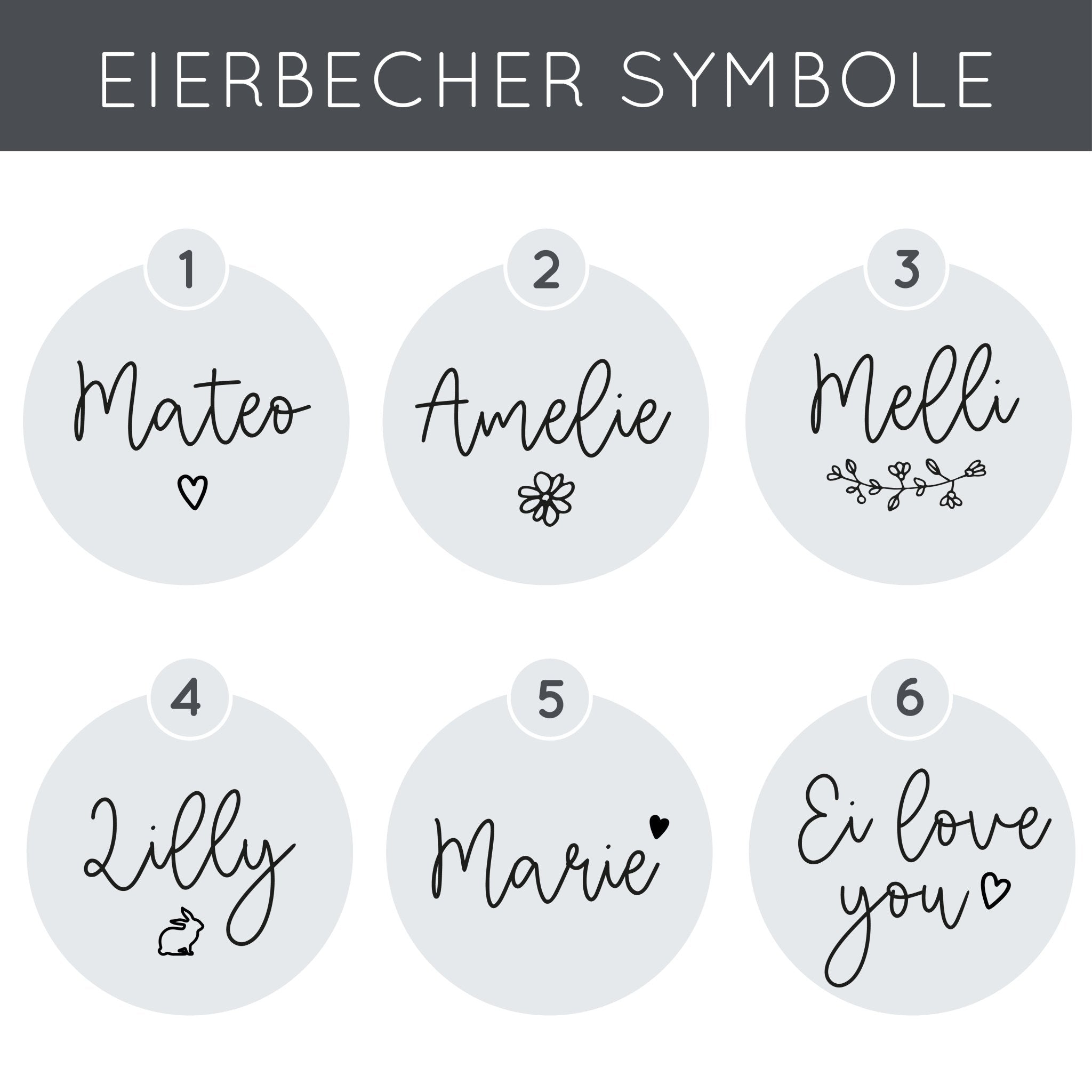 Personalisierter Eierbecher