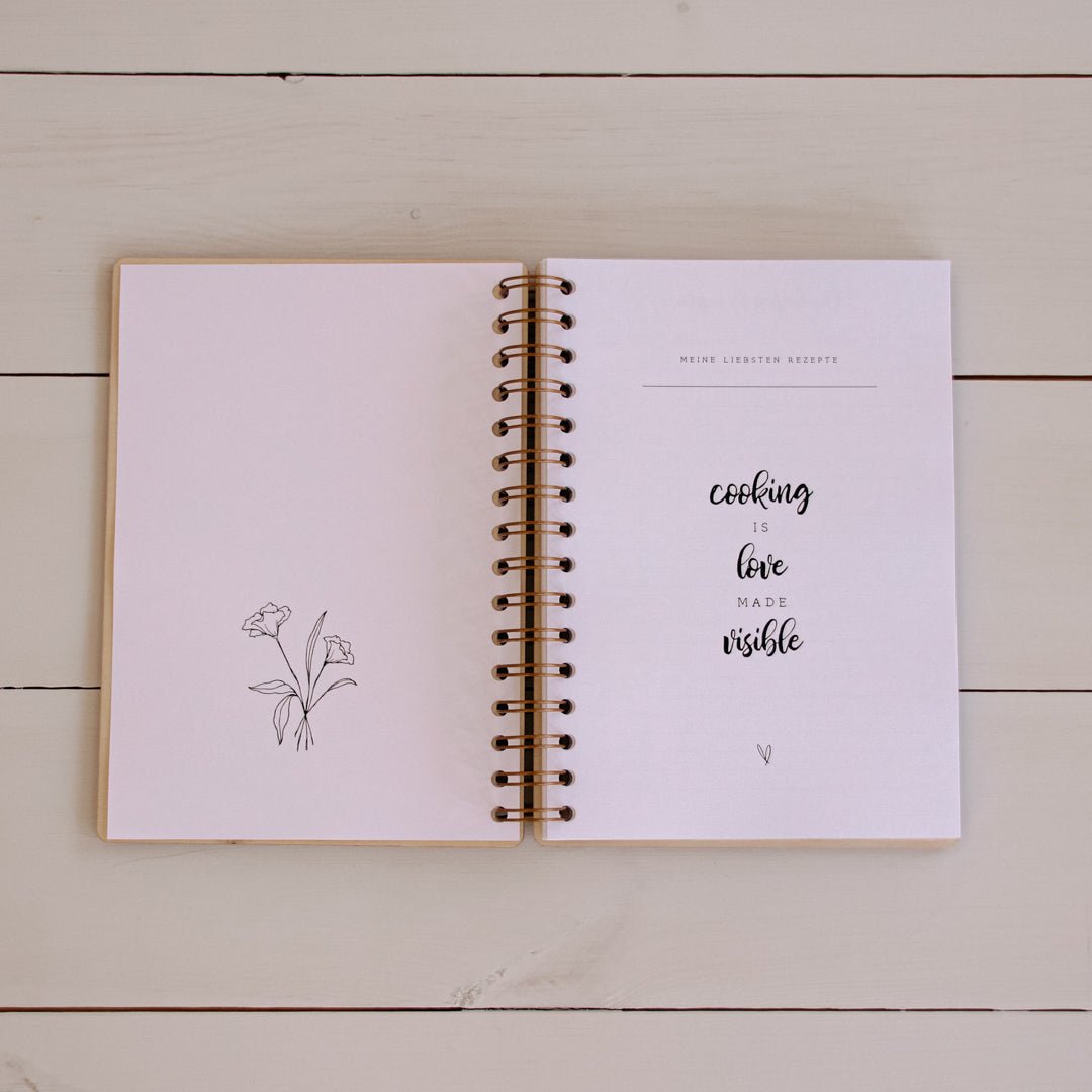 Personalisiertes Holzbuch Backbuch 'Banner'