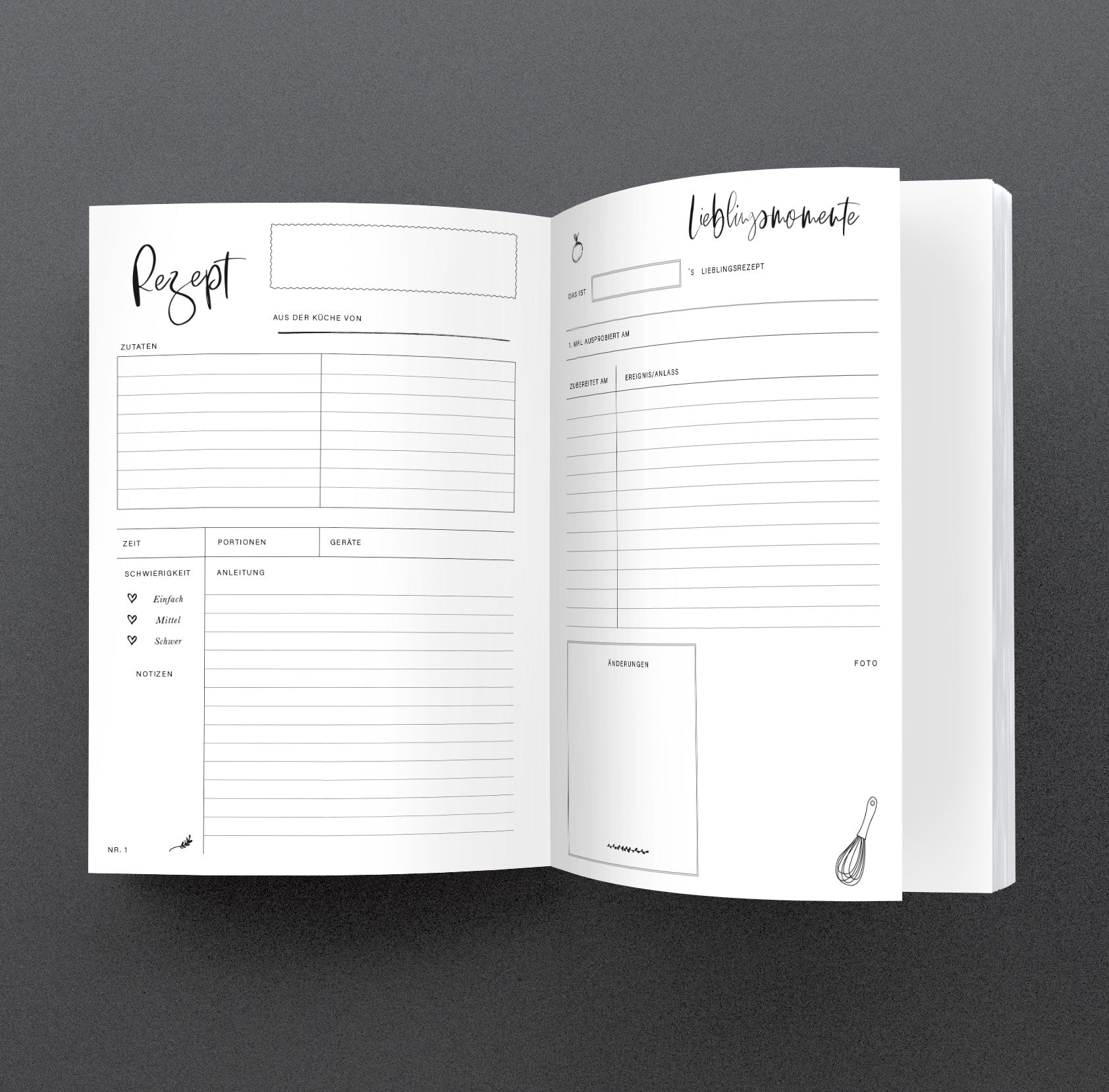 Rezeptbuch "Kitchen Stories" - Black