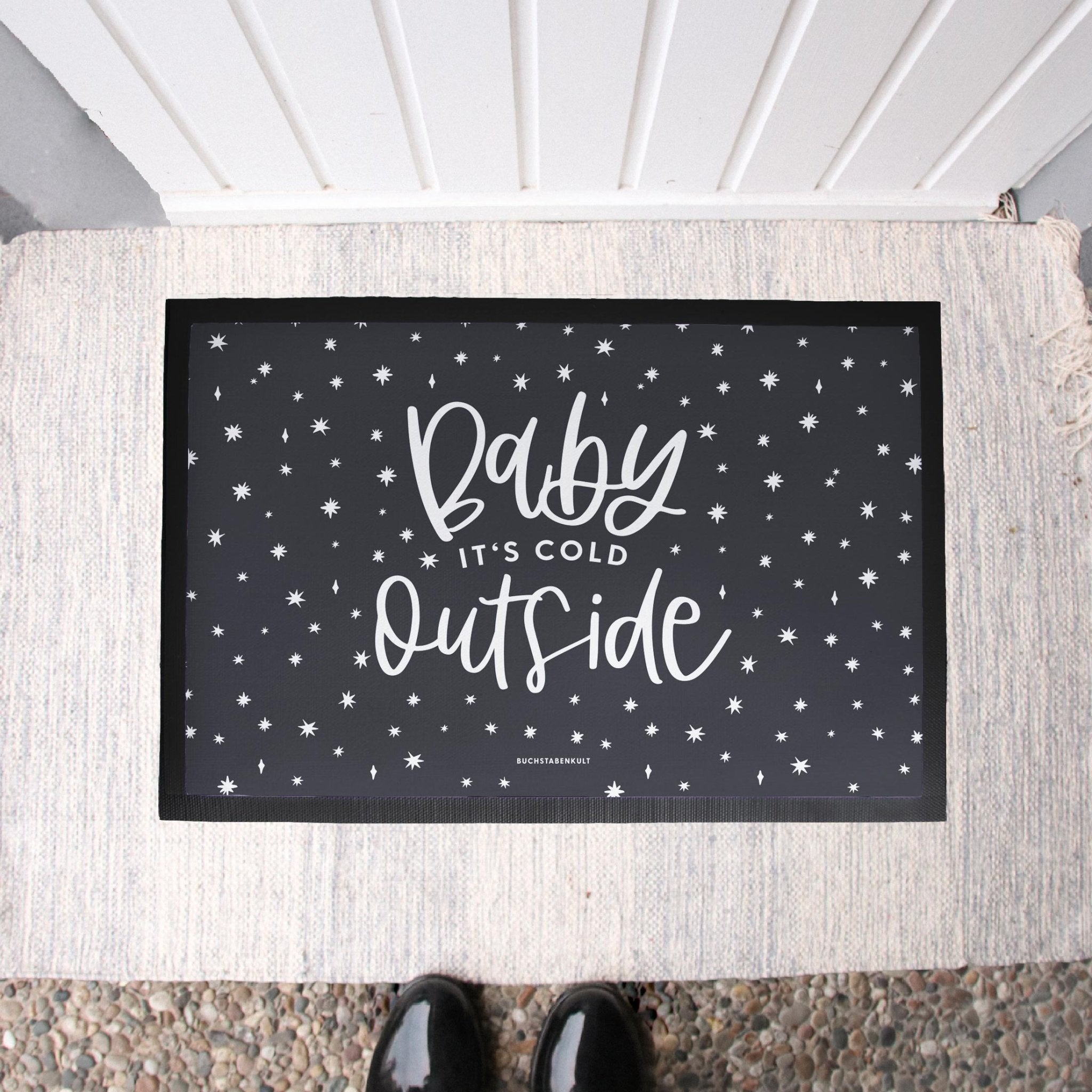Stoff Fußmatte | Cold Outside
