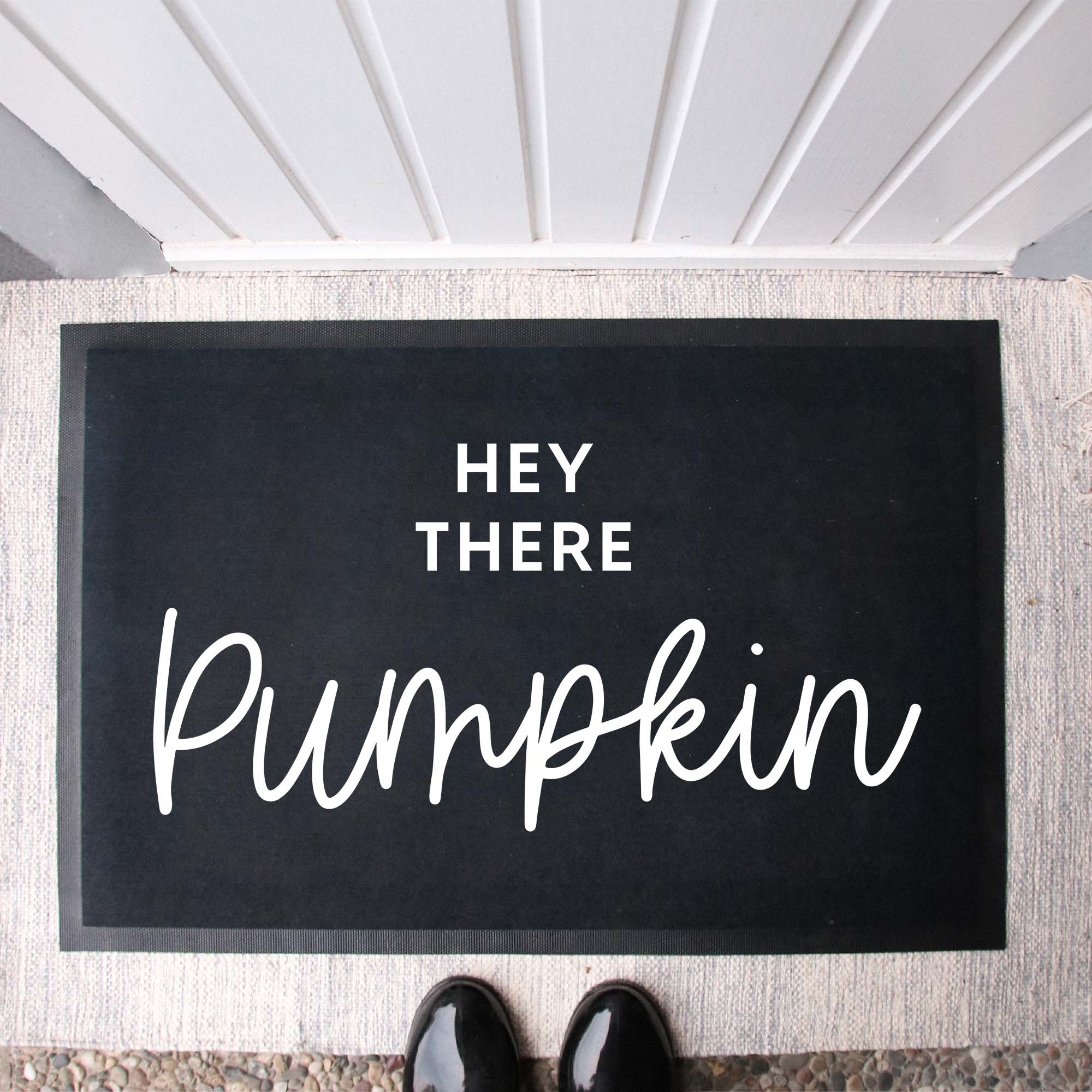 Stoff Fußmatte | Hey There Pumpkin