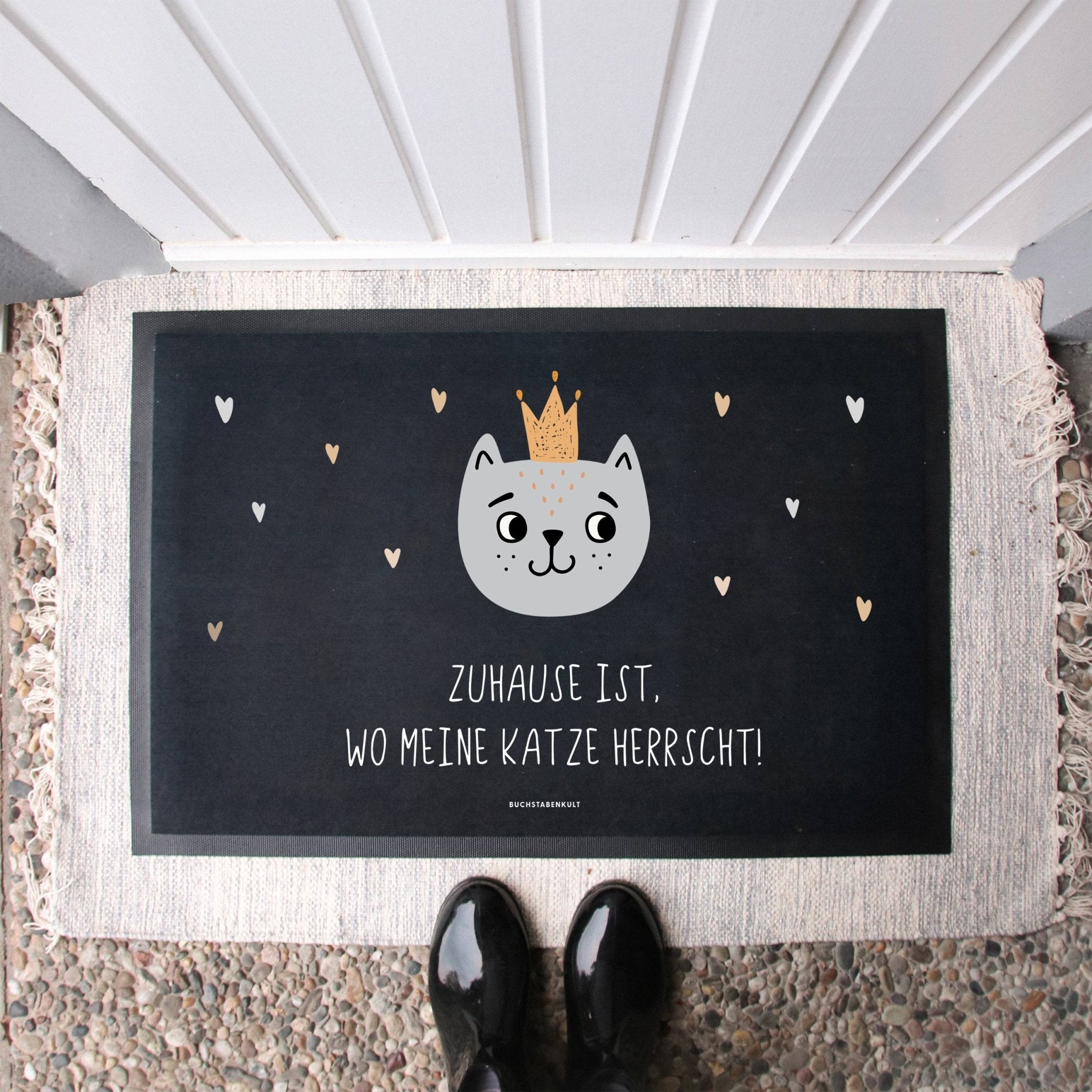 Stoff Fußmatte | Katze Herrscht