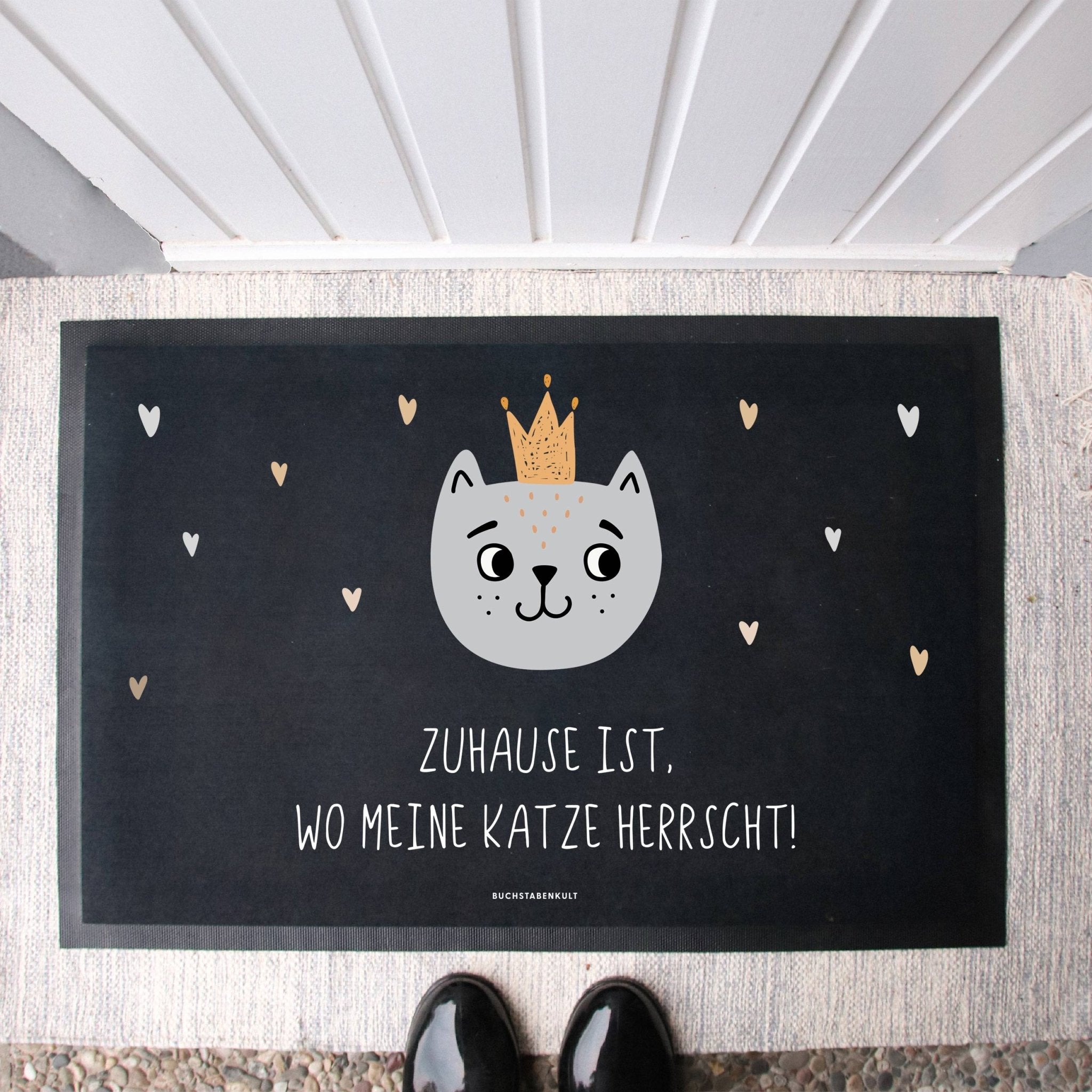 Stoff Fußmatte | Katze Herrscht