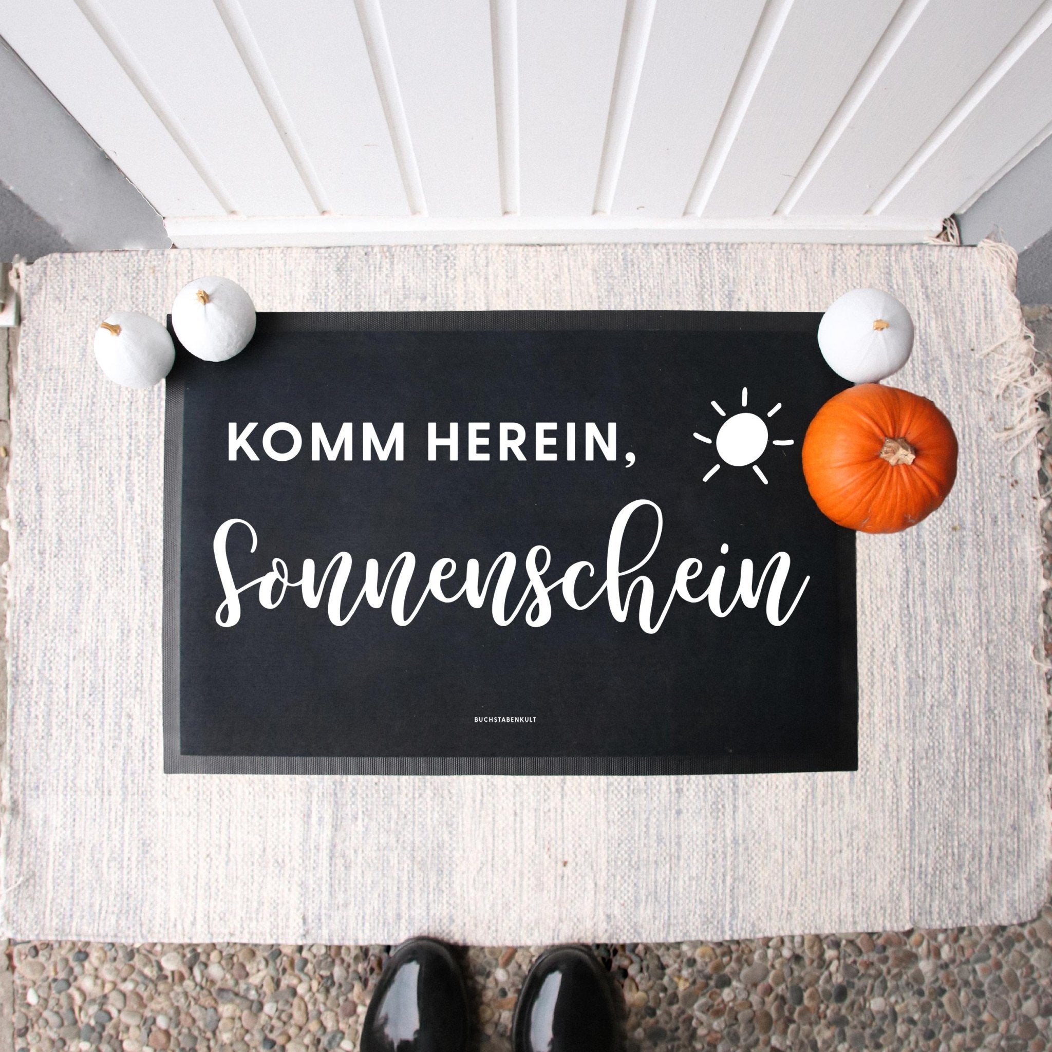 Stoff Fußmatte | Komm herein, Sonnenschein