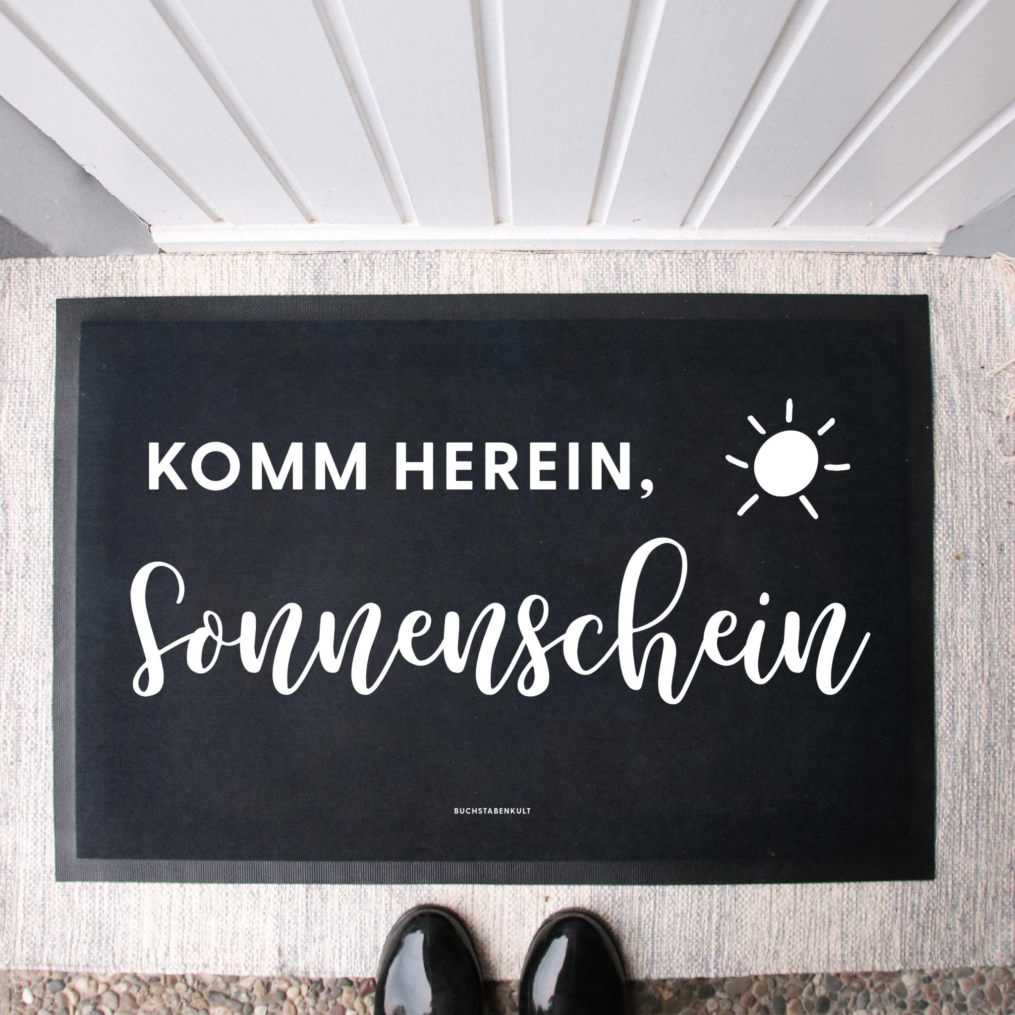 Stoff Fußmatte | Komm herein, Sonnenschein