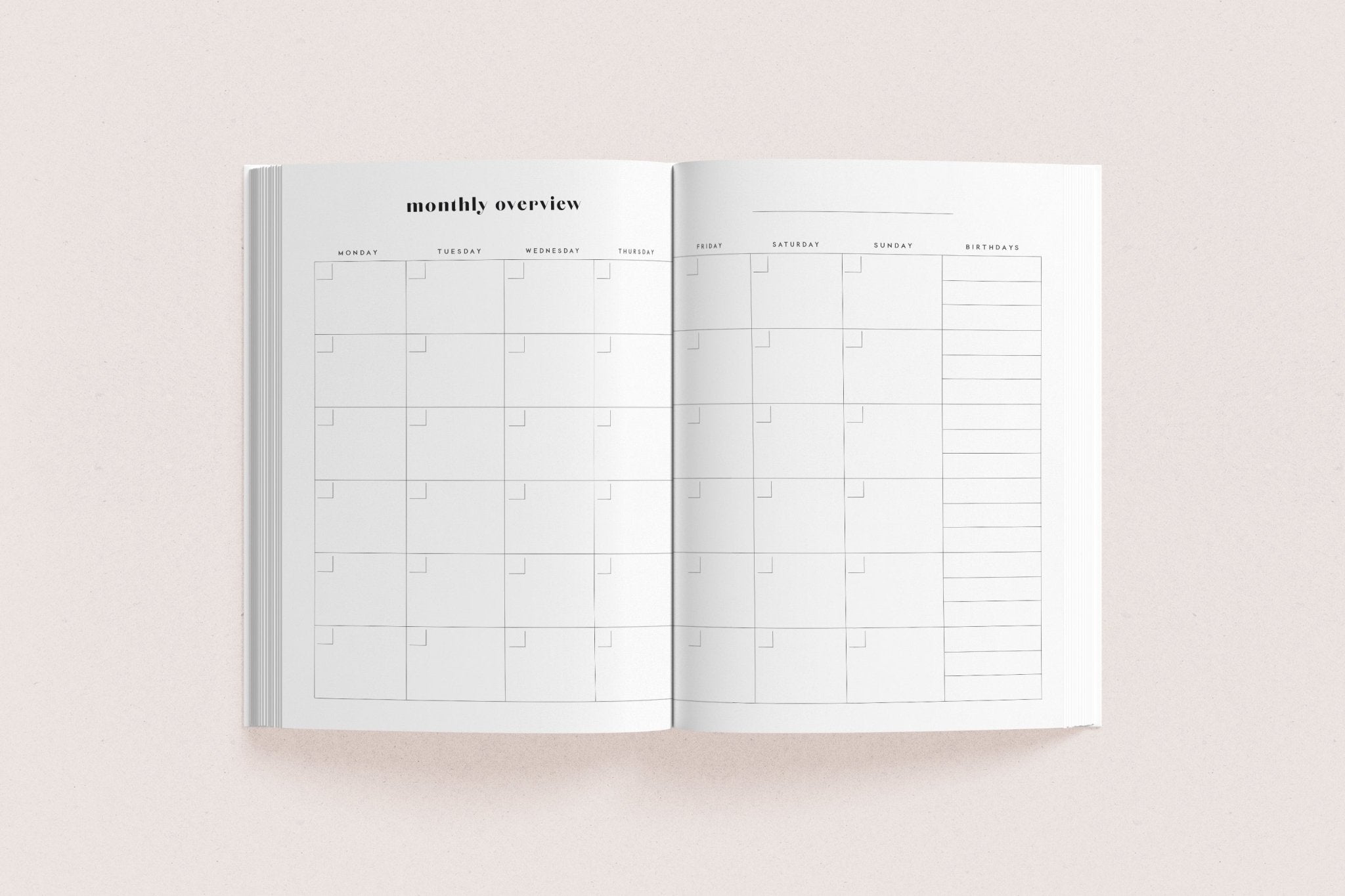 Weekly Planner Undated "Girls"