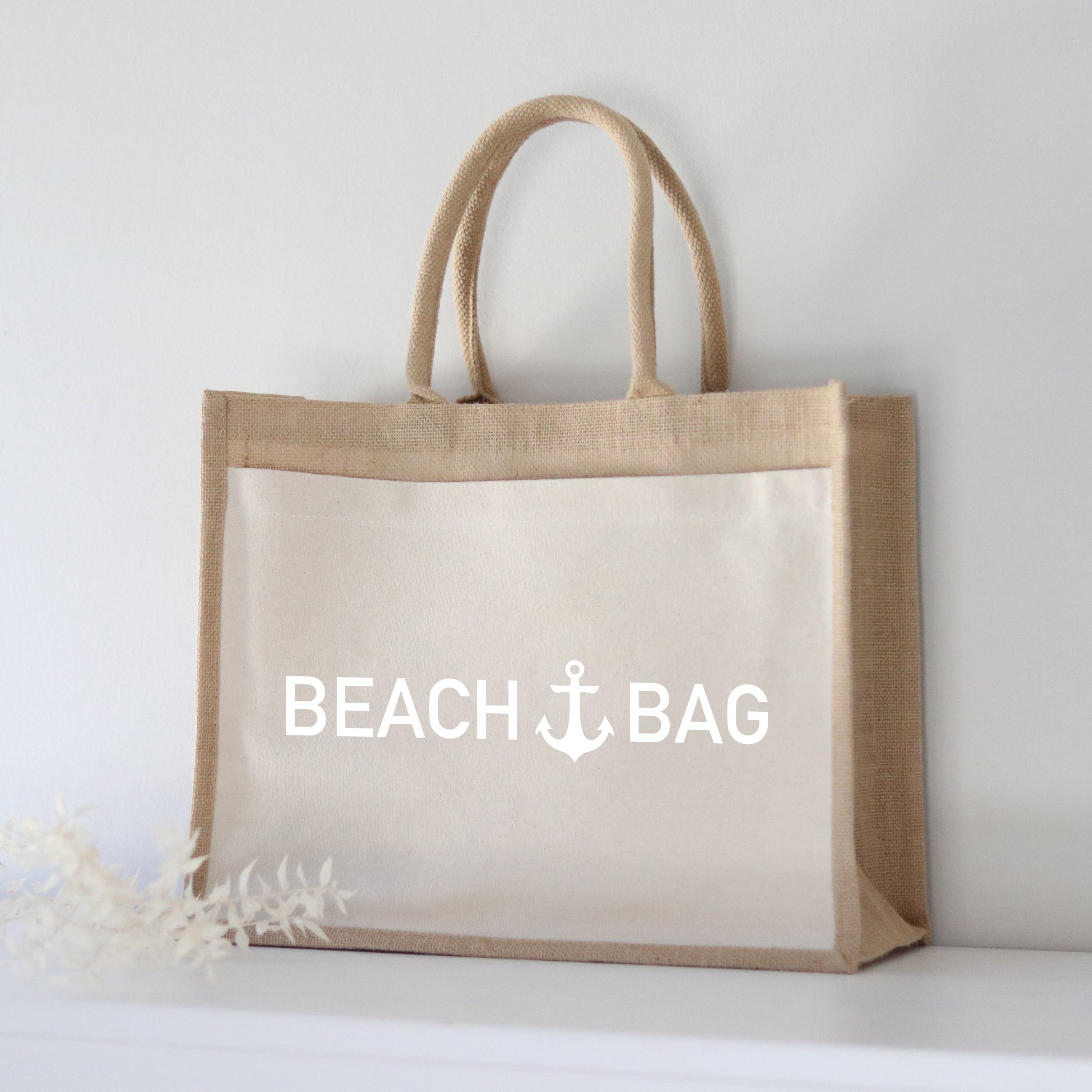 Jutetasche | Beach Bag Anker