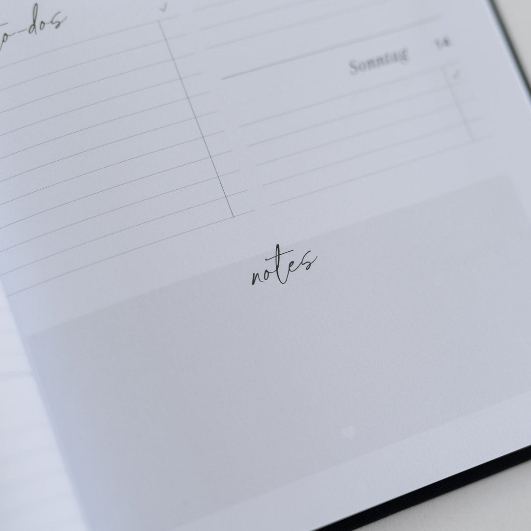 Wochenkalender 2024 | Grey Leinen